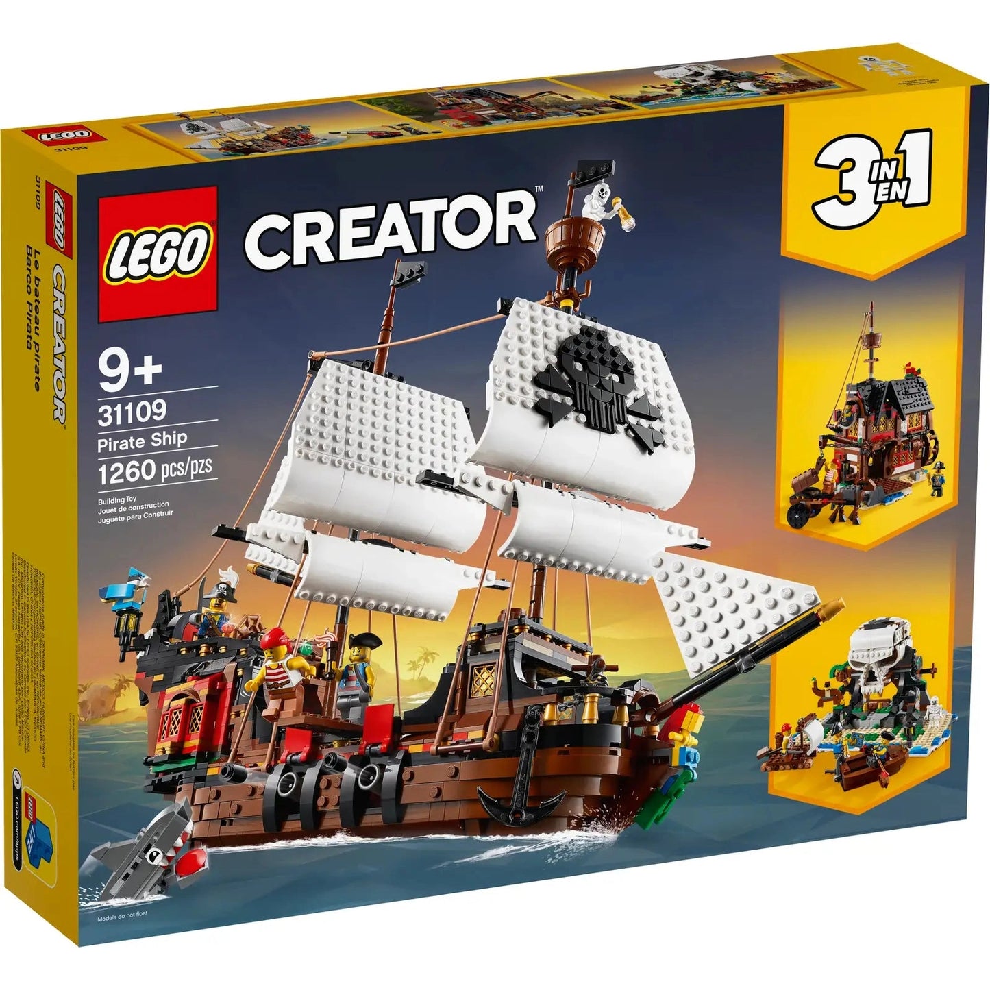 LEGO Creator Pirate Ship 3-in-1 31109