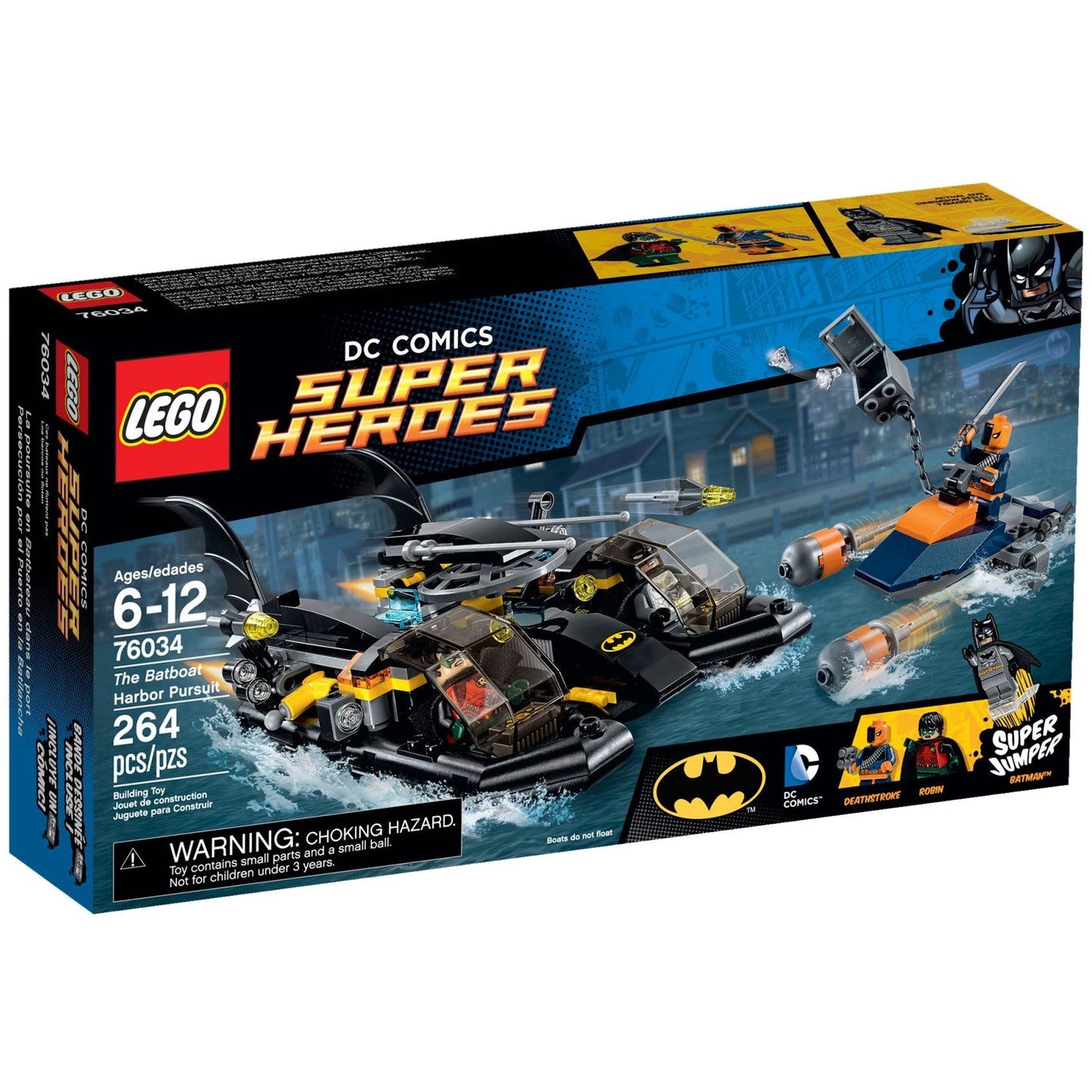 LEGO DC Comics Super Heroes Batboat Harbour Pursuit 76034