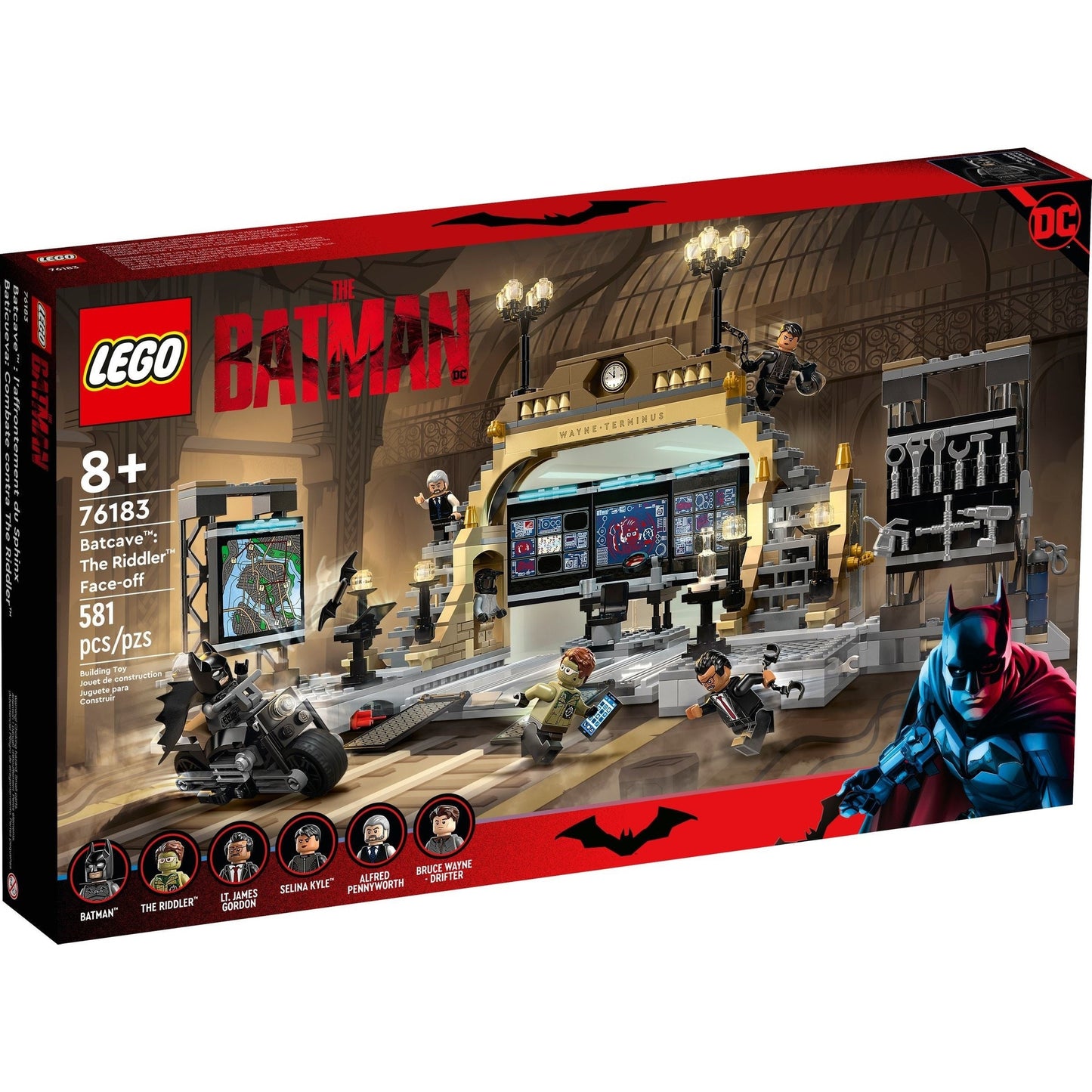 LEGO DC Comics Super Heroes Batcave: The Riddler Face-Off 76183