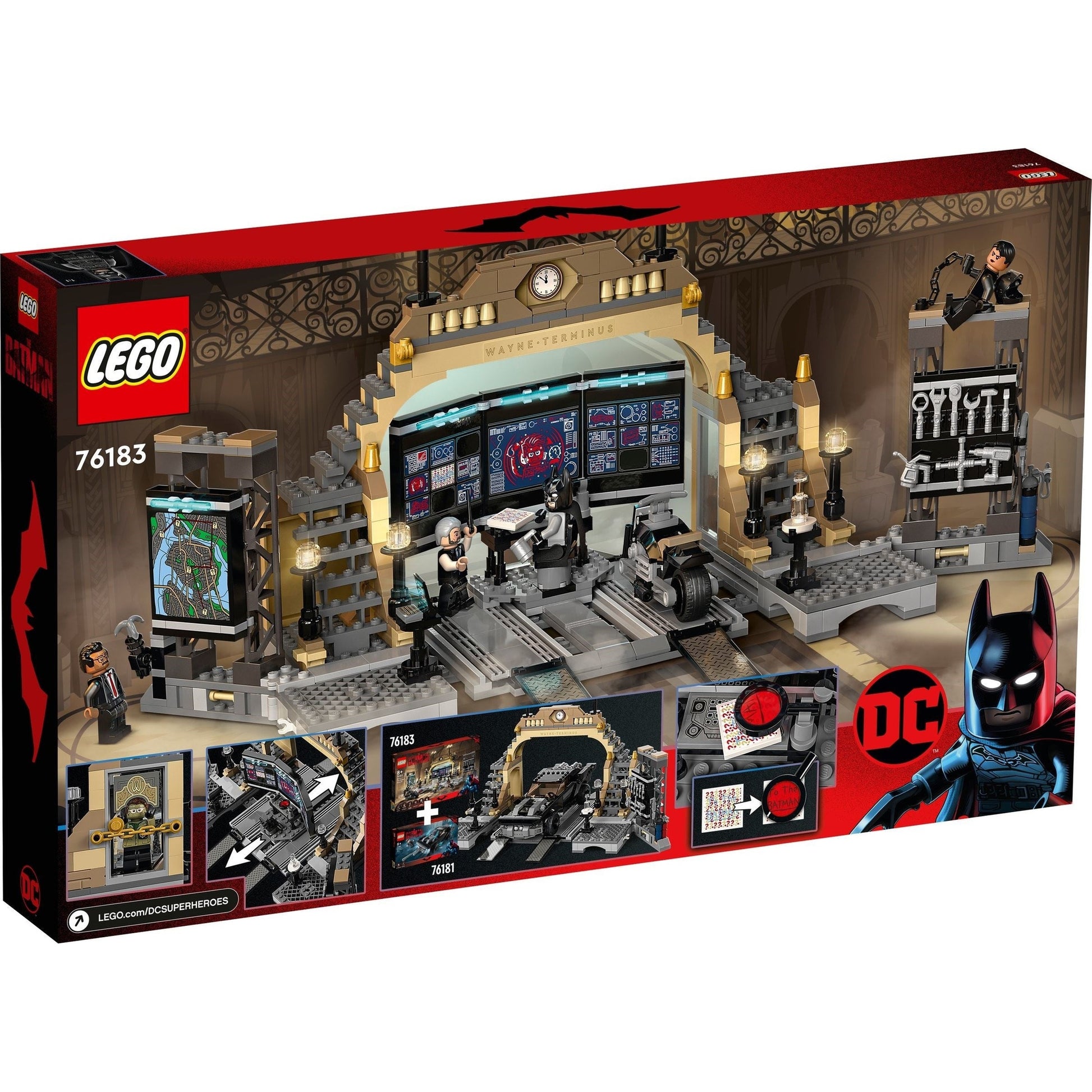 LEGO DC Comics Super Heroes Batcave: The Riddler Face-Off 76183