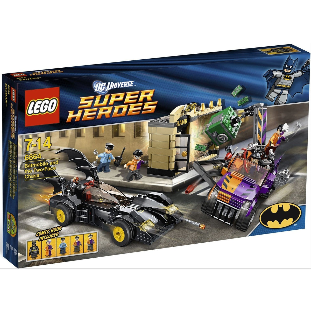 LEGO DC Comics Super Heroes Batmobile and the Two-Face Chase 6864