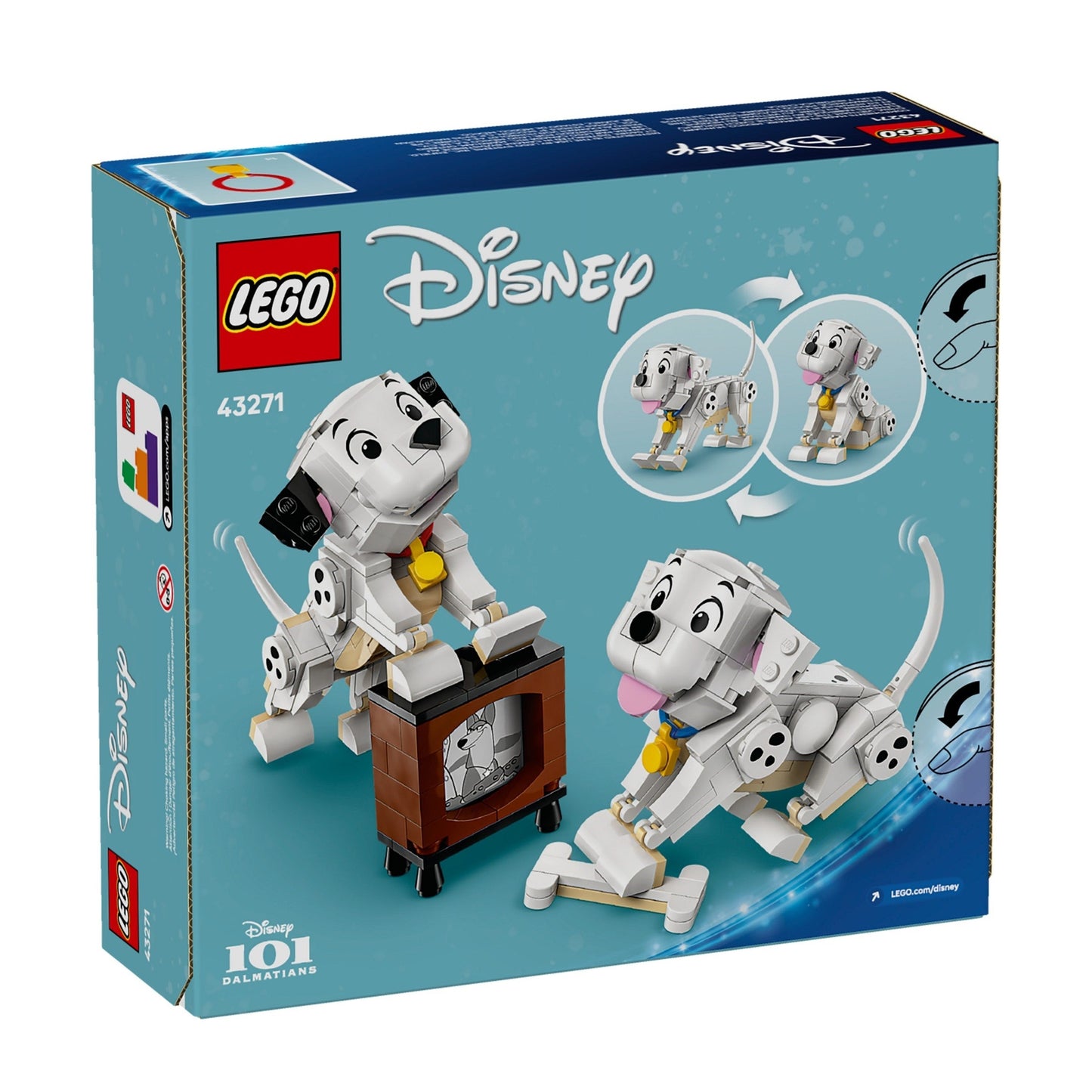 LEGO Disney Lucky & Penny 101 Dalmatians Puppies 43271