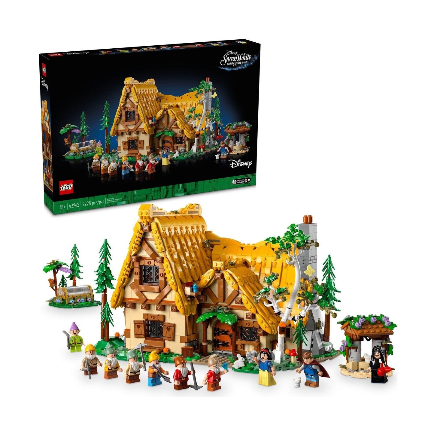 LEGO Disney Snow White and the Seven Dwarfs' Cottage 43242