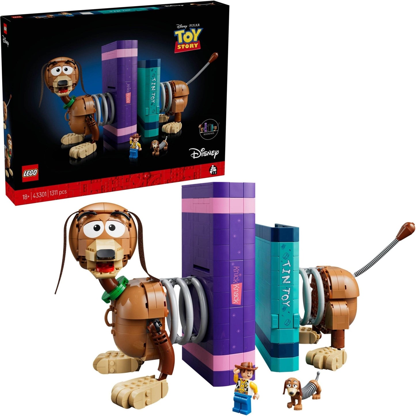 LEGO Disney Toy Story Slinky Dog Bookends 43301
