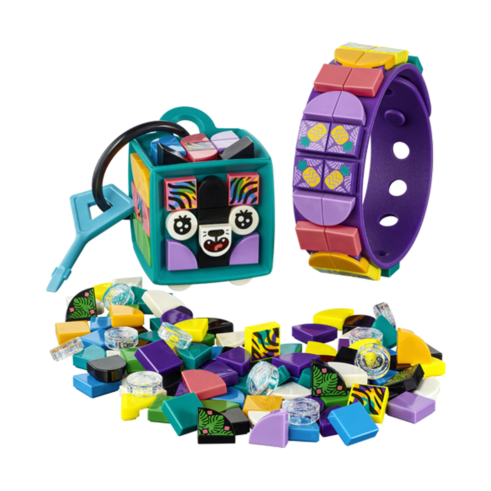 LEGO Dots Neon Tiger - Bracelet & Bag Tag 41945