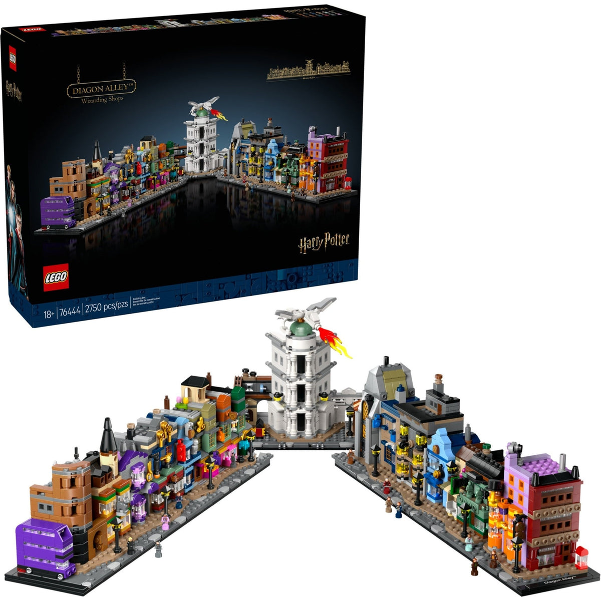 LEGO Harry Potter Diagon Alley Wizarding Shops 76444