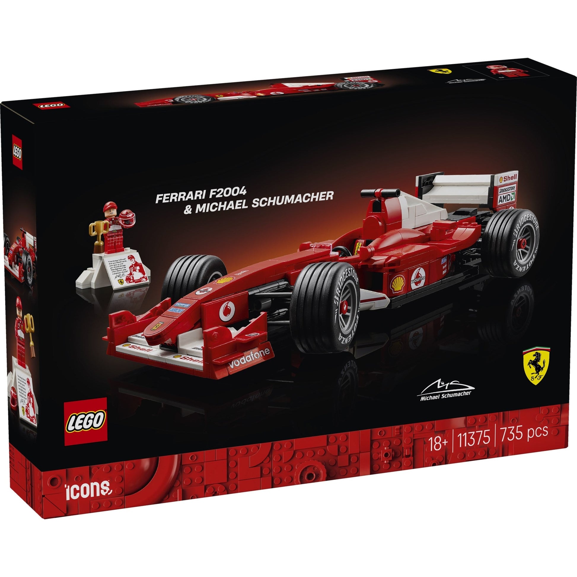 LEGO Icons Ferrari F2004 & Michael Schumacher 11375