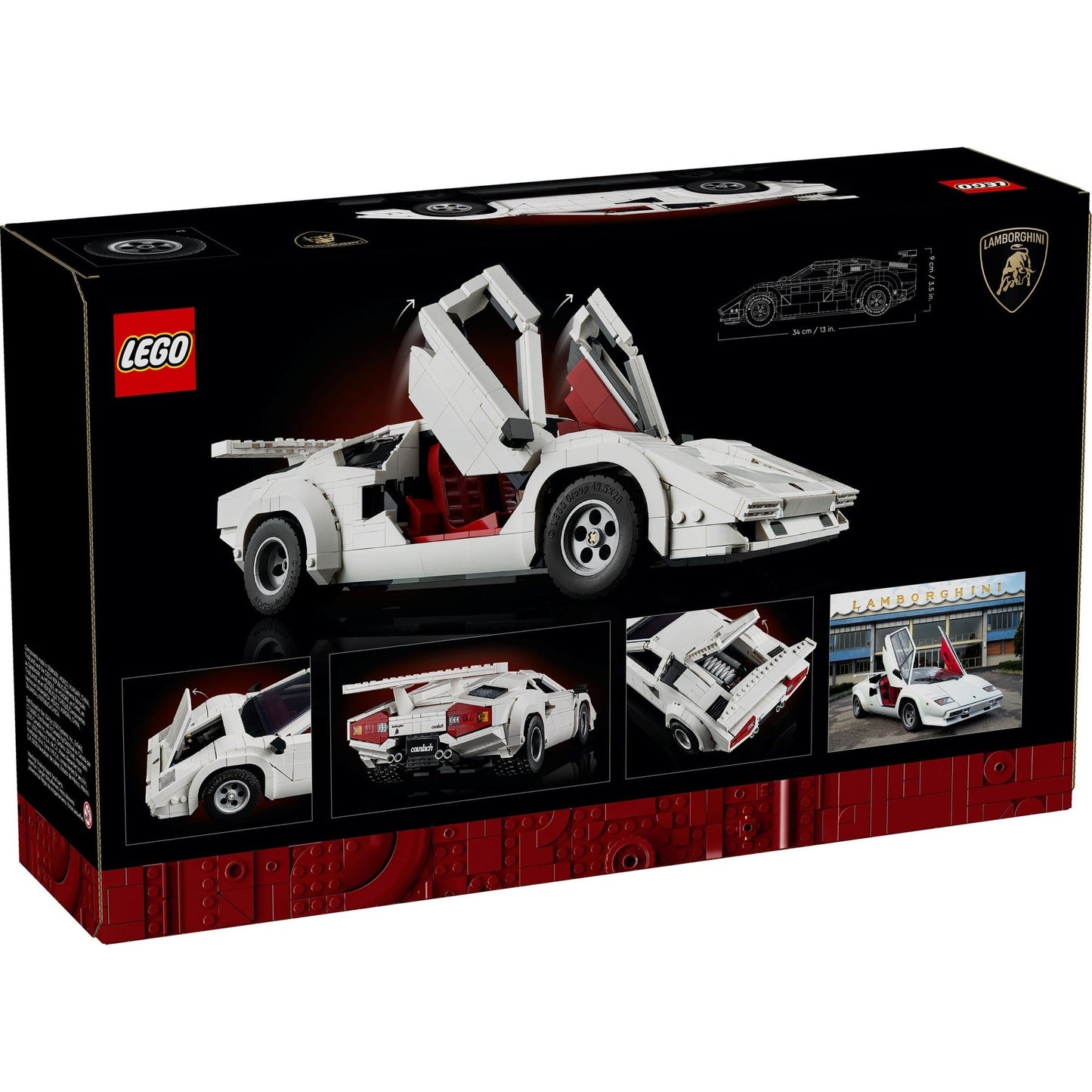 LEGO Icons Lamborghini Countach 5000 Quattrovalvole 10337