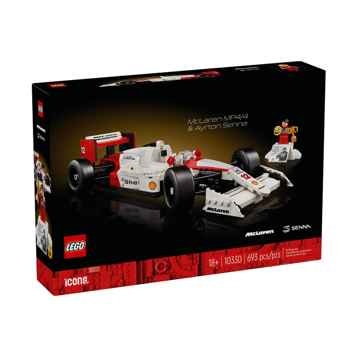 LEGO Icons McLaren MP4/4 & Ayrton Senna 10330