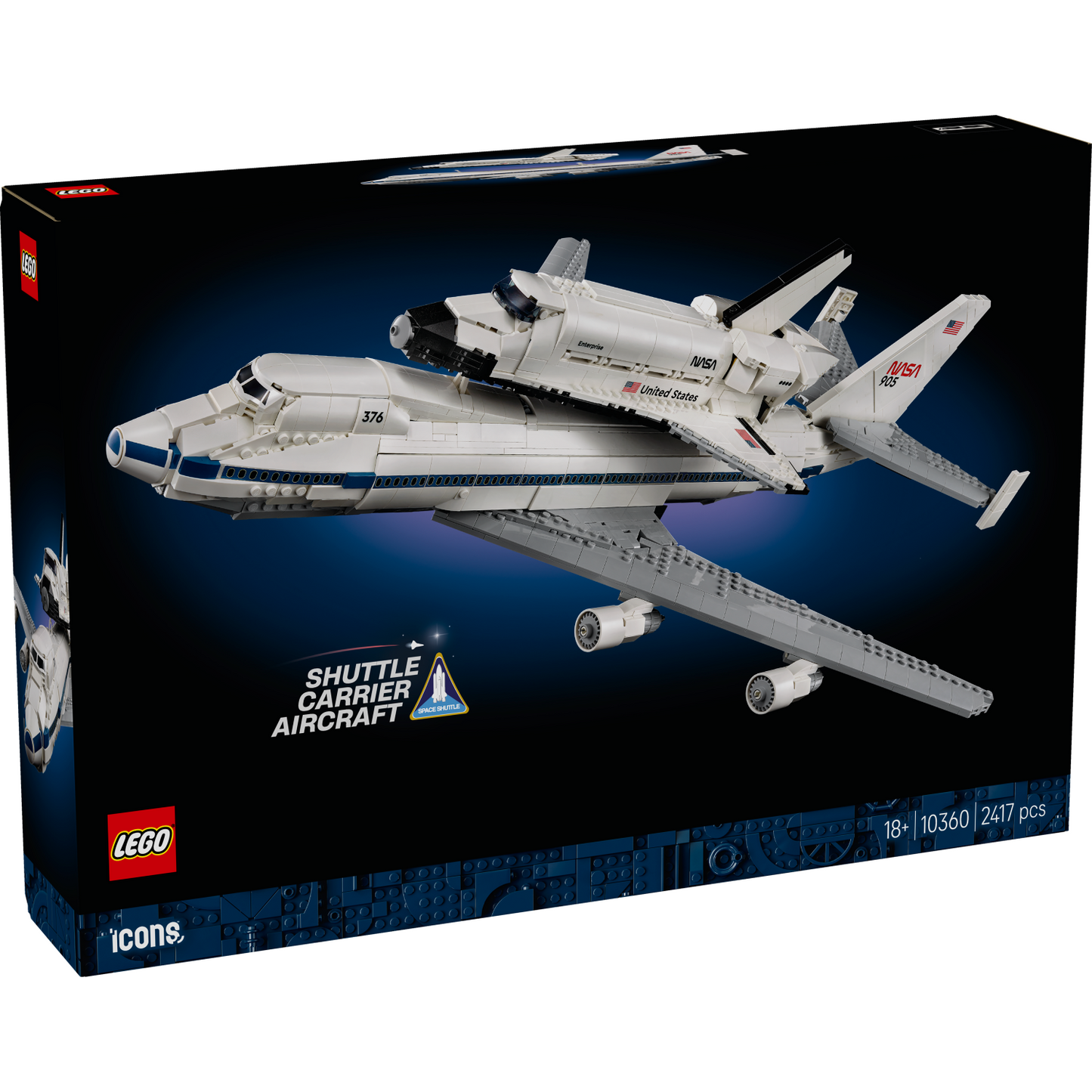 LEGO Icons Shuttle Carrier Aircraft 10360