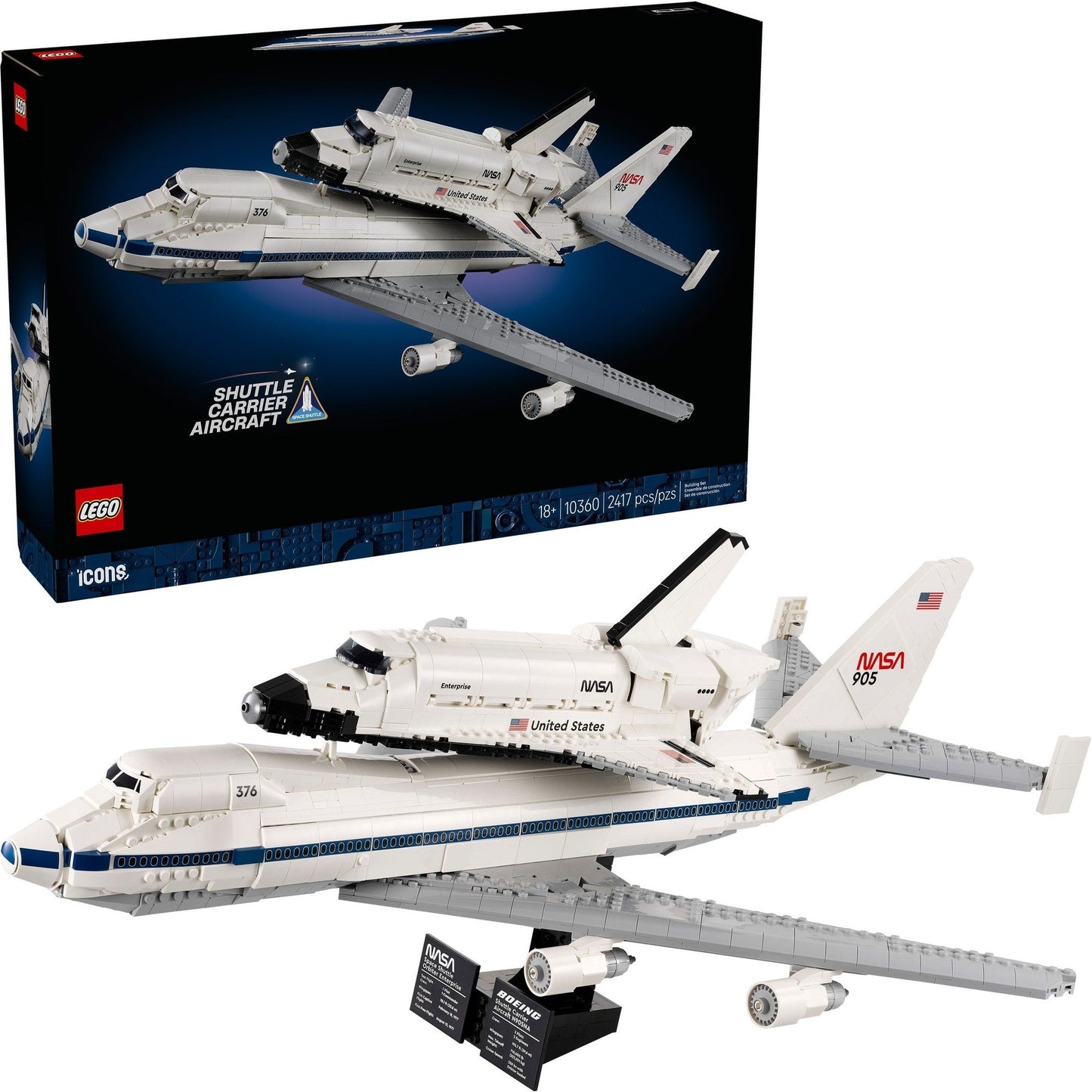 LEGO Icons Shuttle Carrier Aircraft 10360
