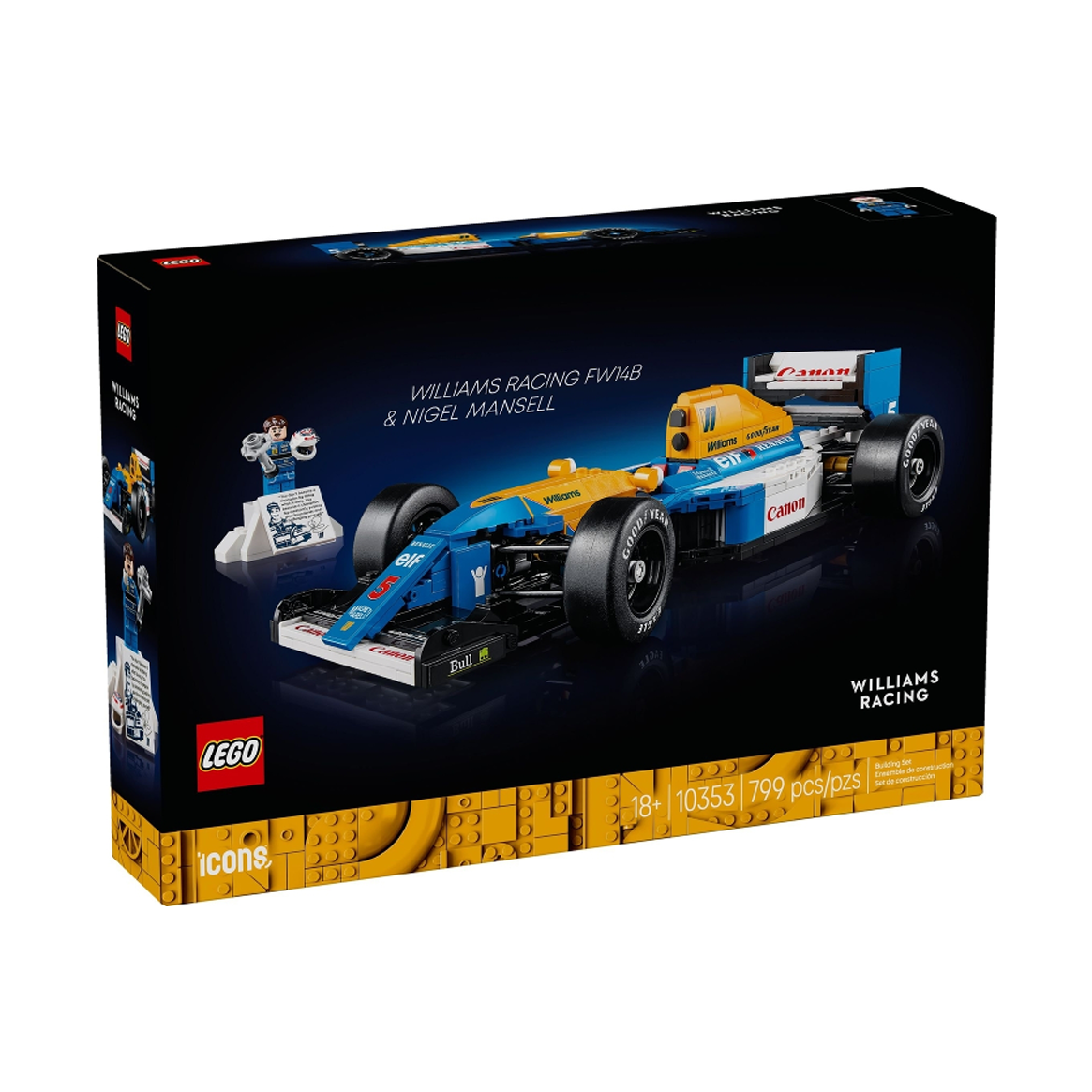 LEGO Icons Williams Racing FW14B & Nigel Mansell 10353