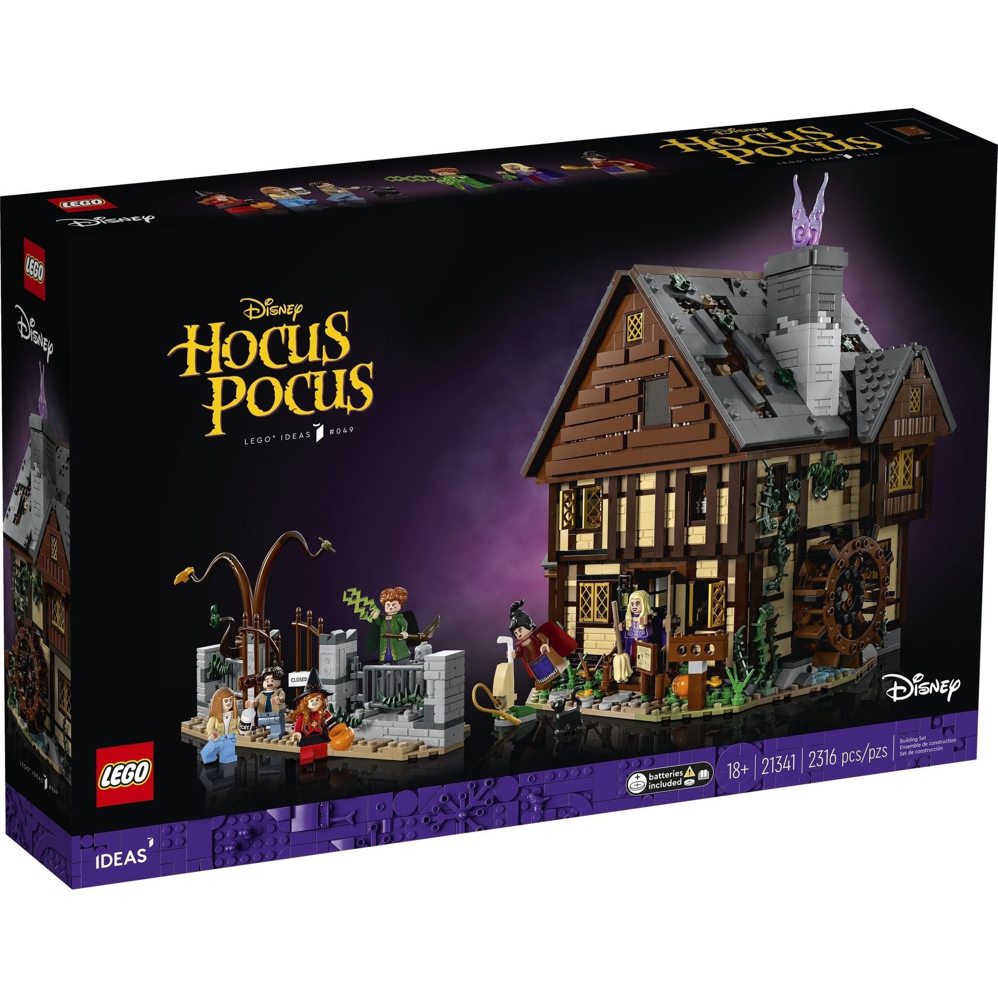 LEGO Ideas Disney Hocus Pocus: The Sanderson Sisters' Cottage 21341