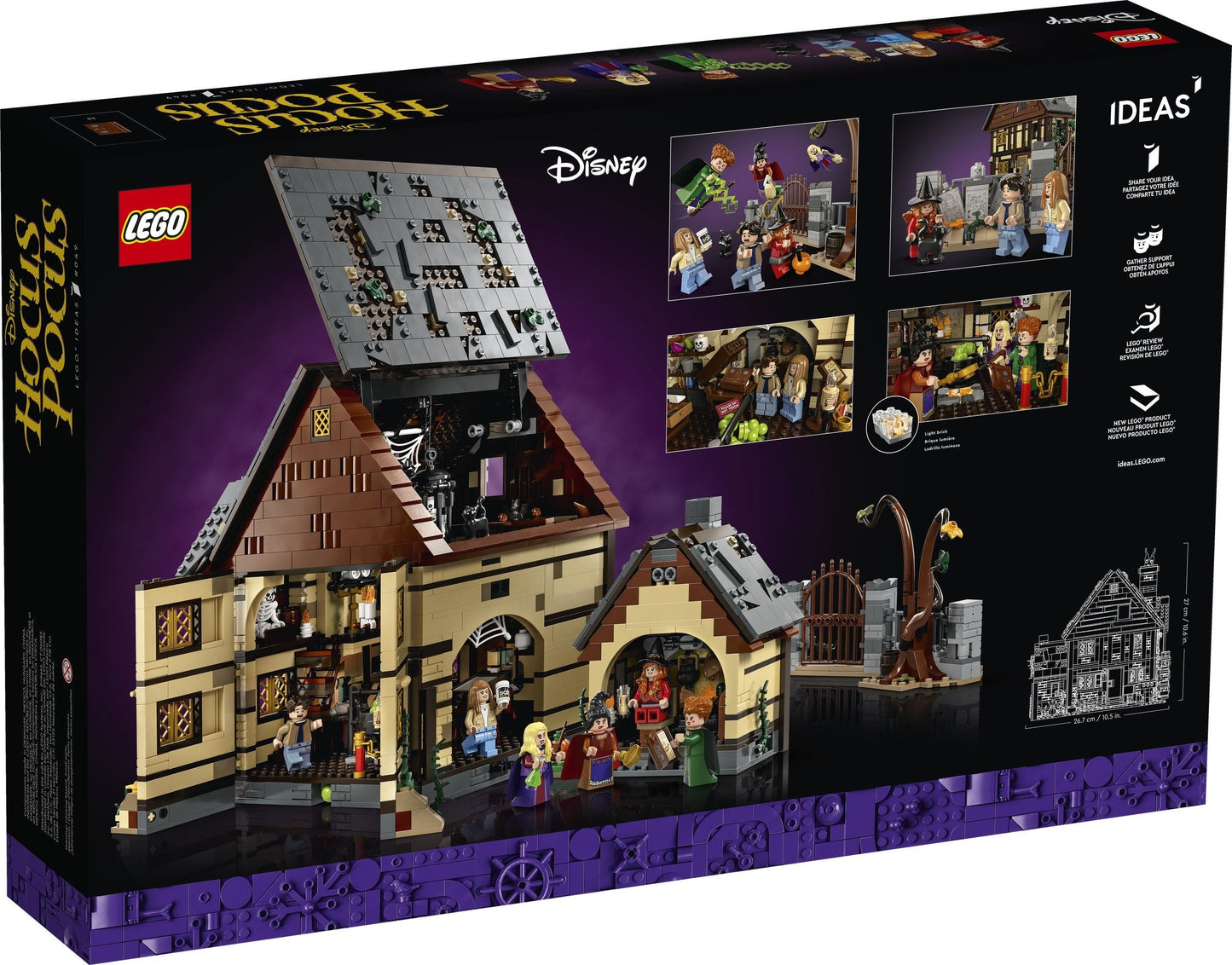 LEGO Ideas Disney Hocus Pocus: The Sanderson Sisters' Cottage 21341