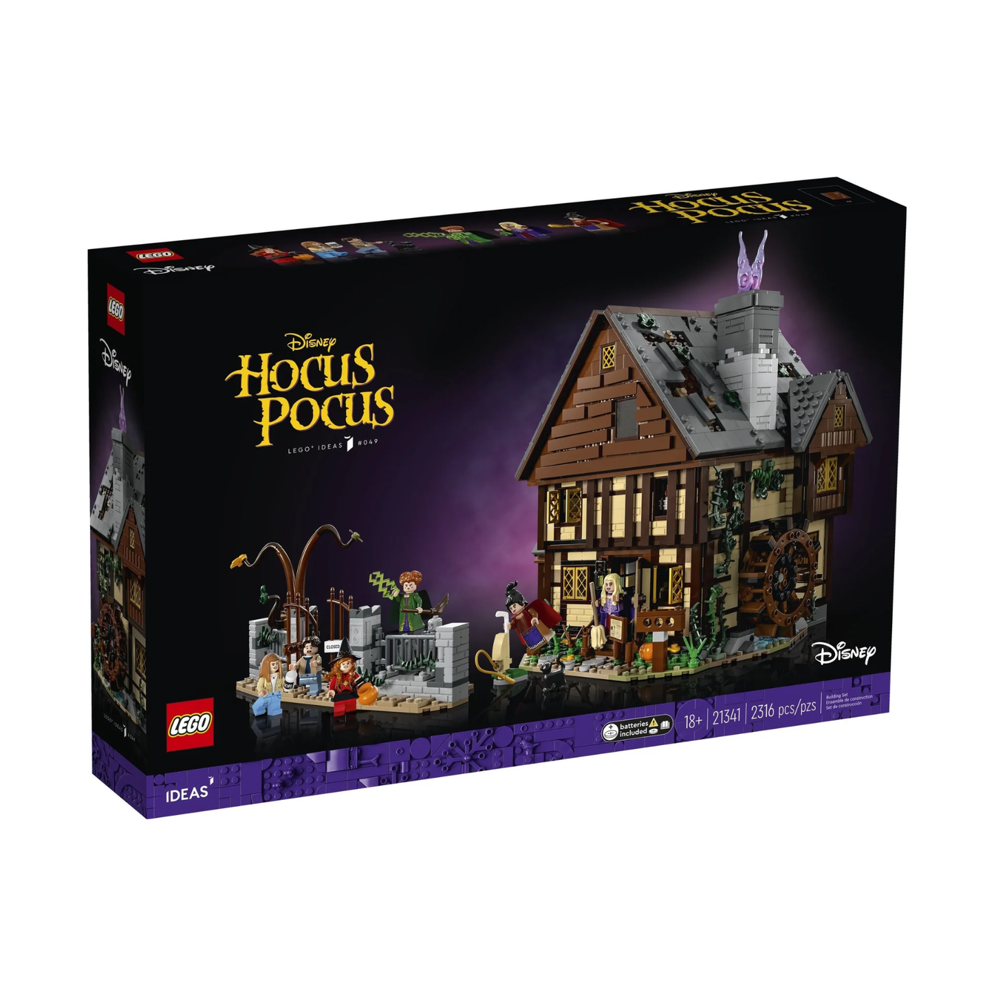 LEGO Ideas Disney Hocus Pocus: The Sanderson Sisters' Cottage 21341