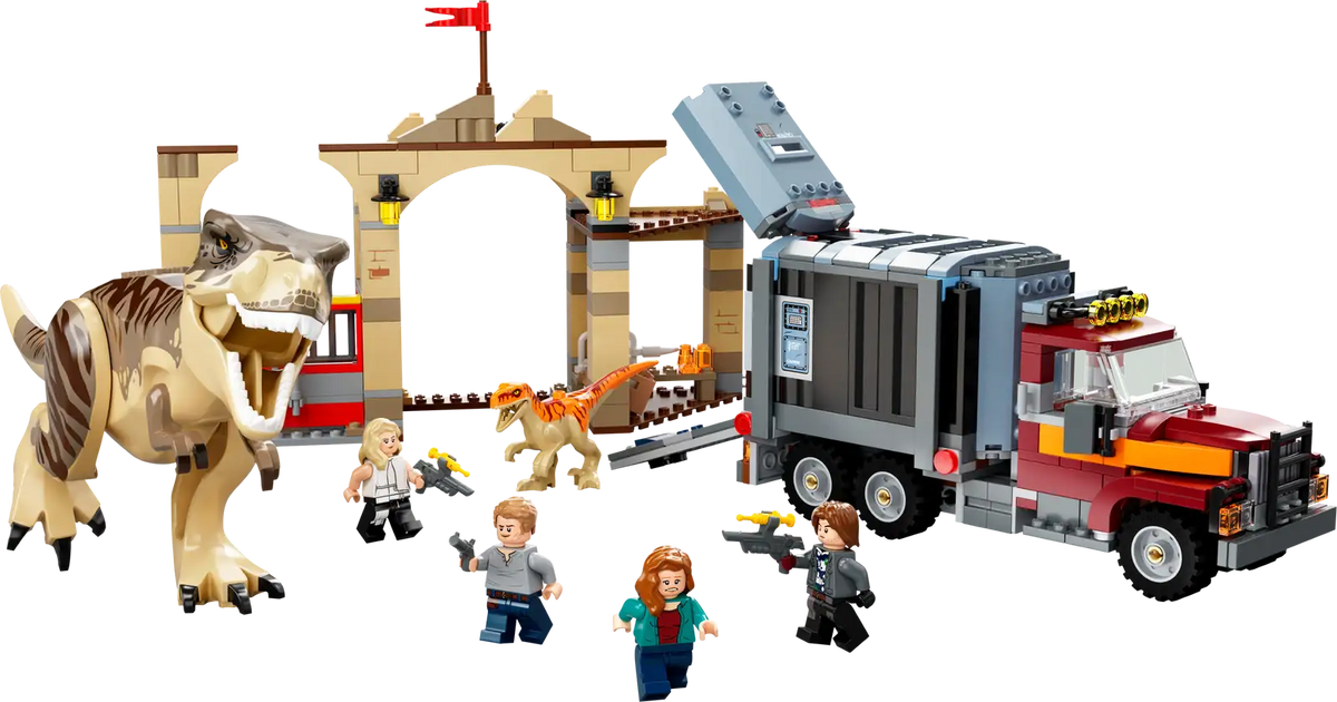 LEGO Jurassic World T. rex & Atrociraptor Dinosaur Breakout 76948