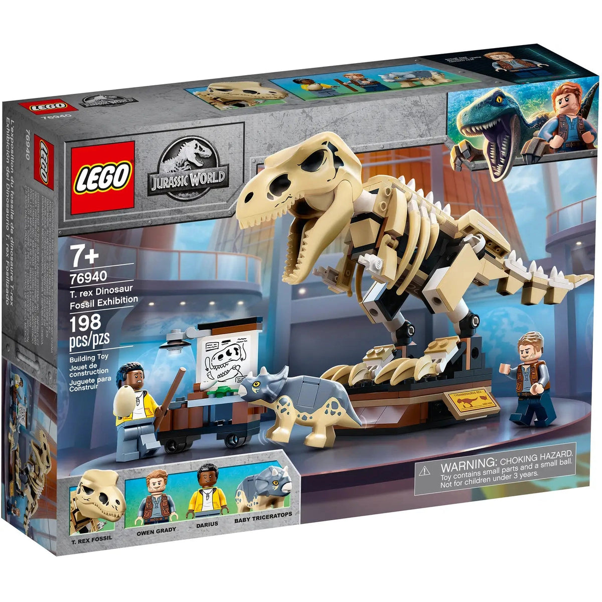 LEGO Jurassic World T. rex Dinosaur Fossil Exhibition 76940