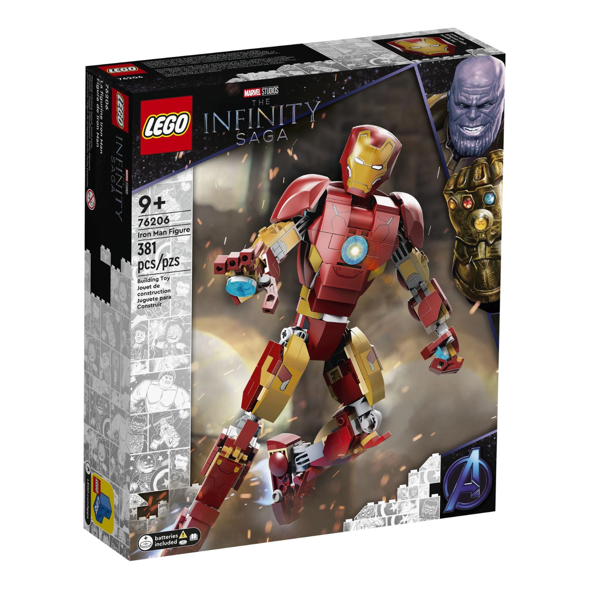 LEGO Marvel Iron Man Figure 76206