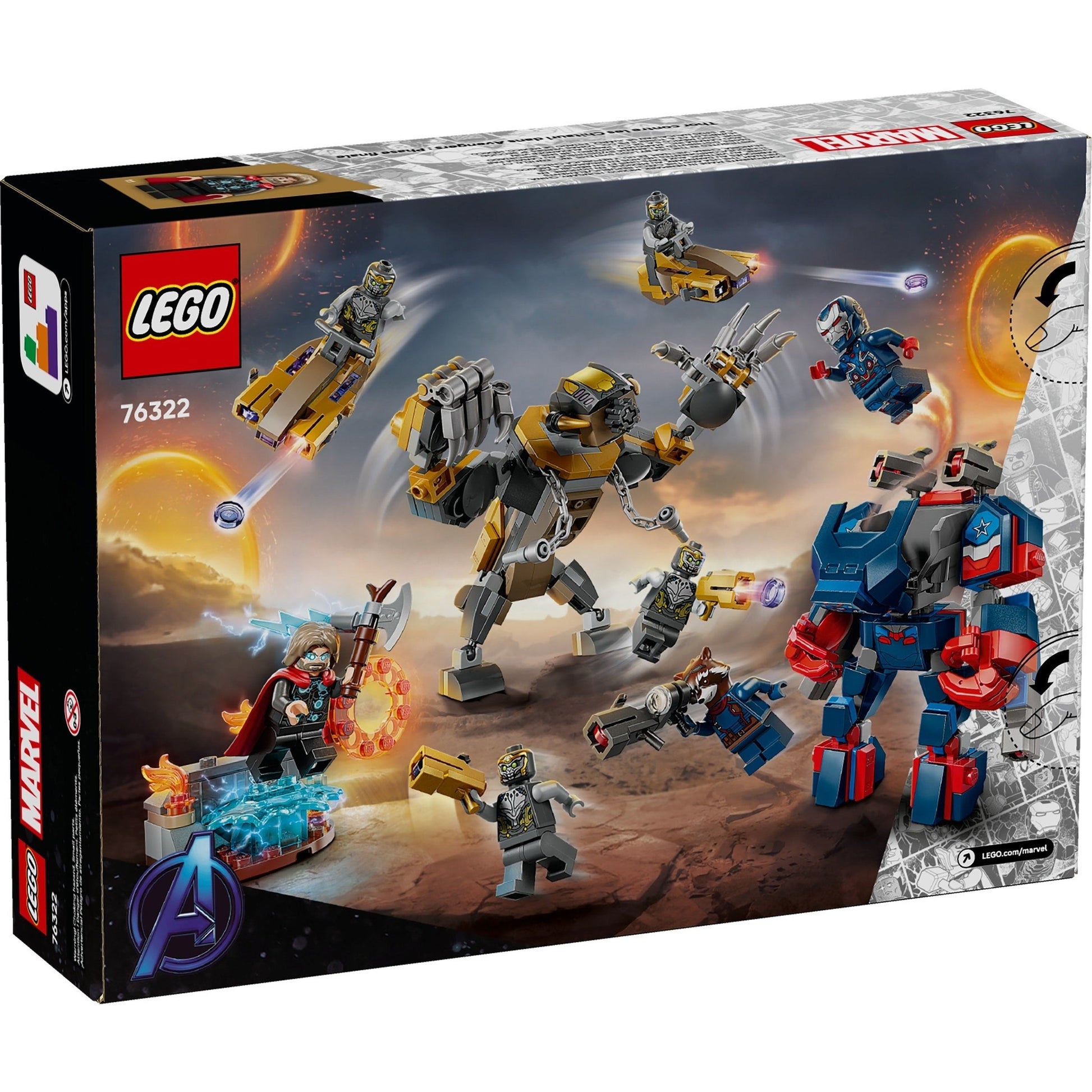 LEGO Marvel Super Heroes Avengers: Endgame Thor vs. Chitauri 76322