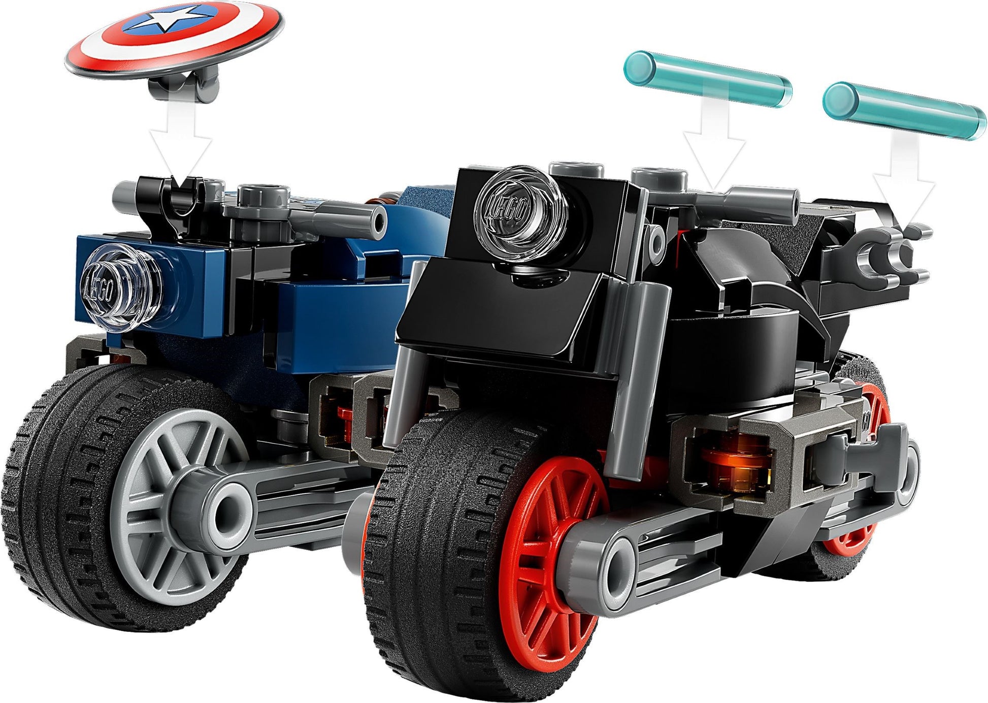 LEGO Marvel Super Heroes Black Widow & Captain America Motorcycles 76260