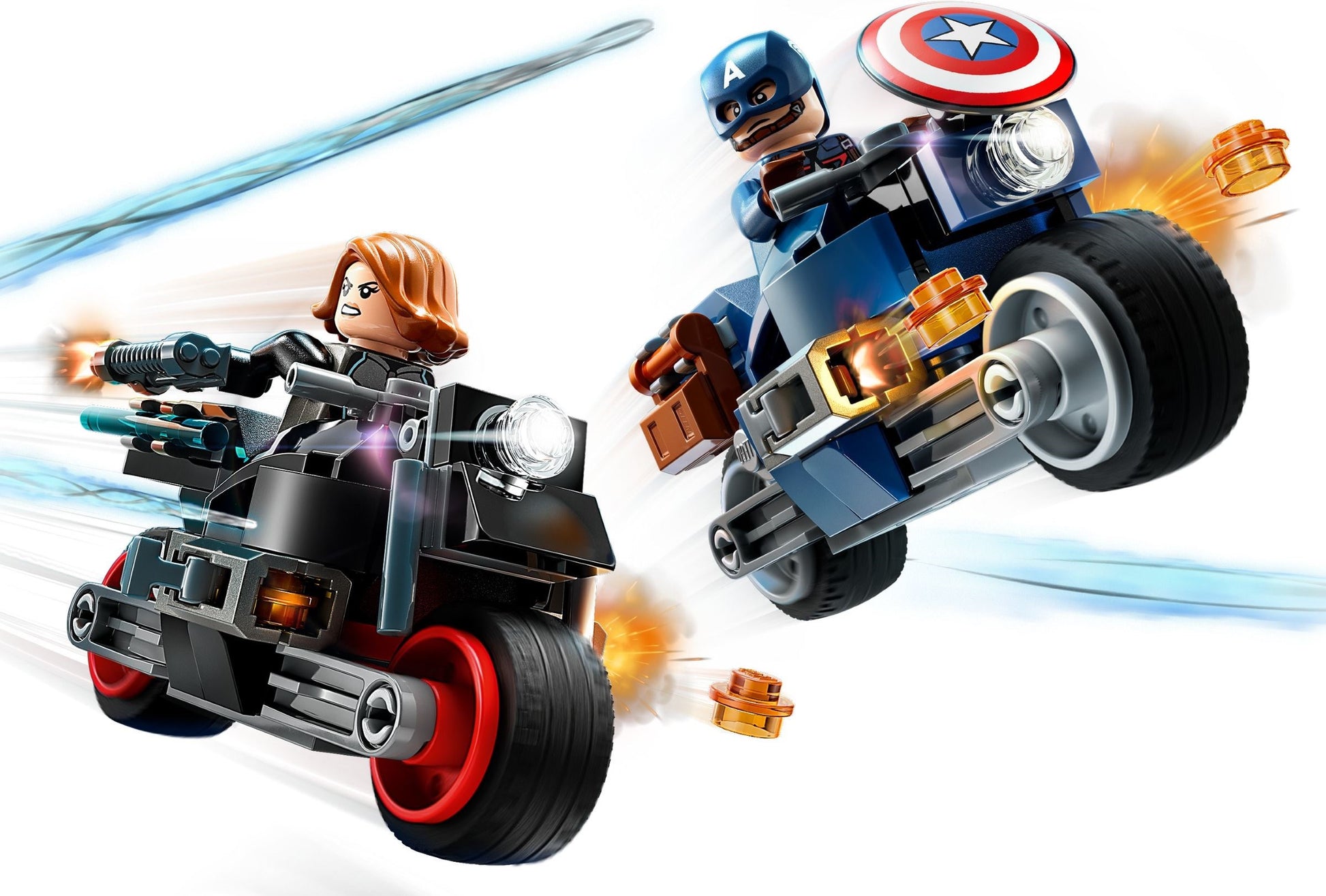 LEGO Marvel Super Heroes Black Widow & Captain America Motorcycles 76260