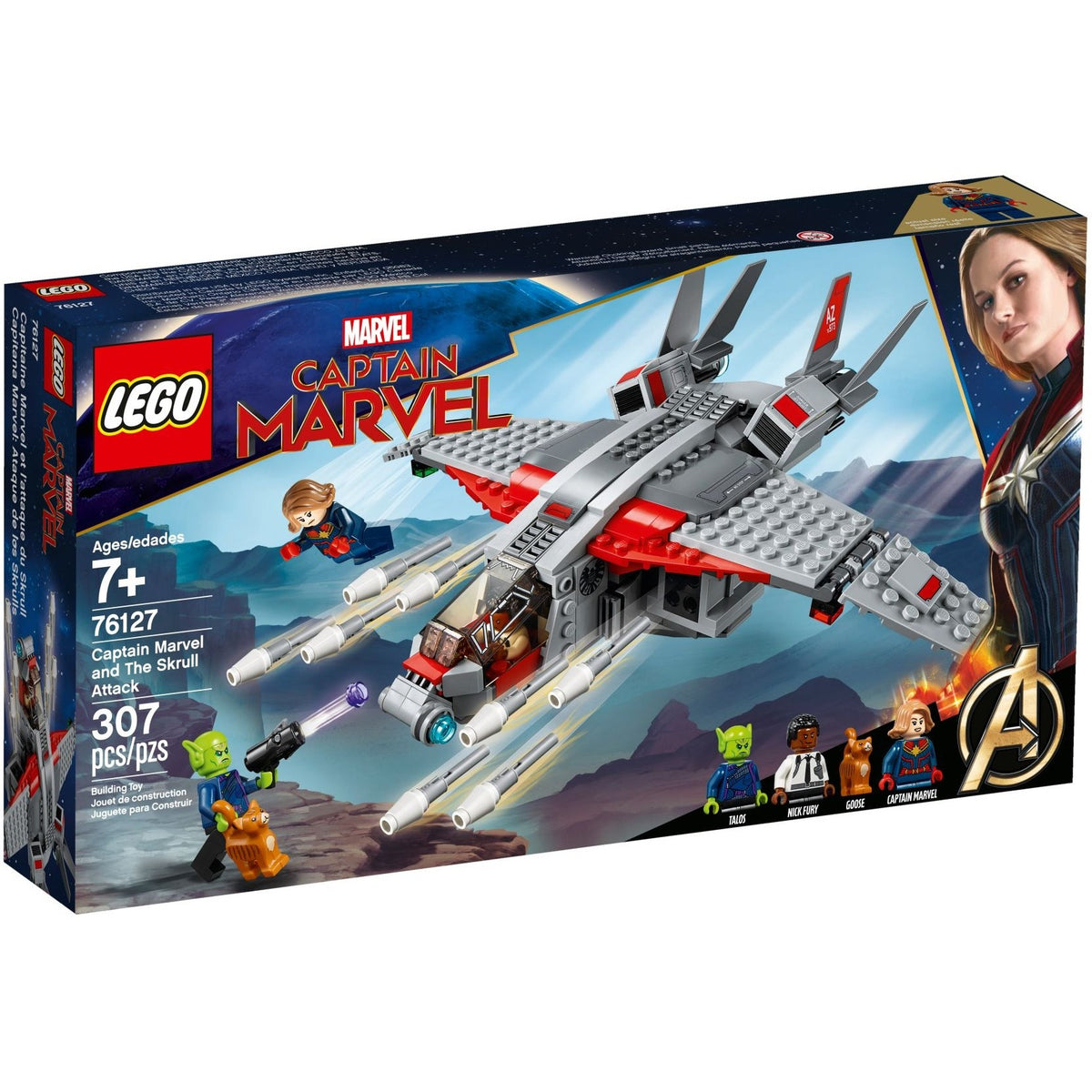 LEGO Marvel Super Heroes Captain Marvel and The Skrull Attack 76127