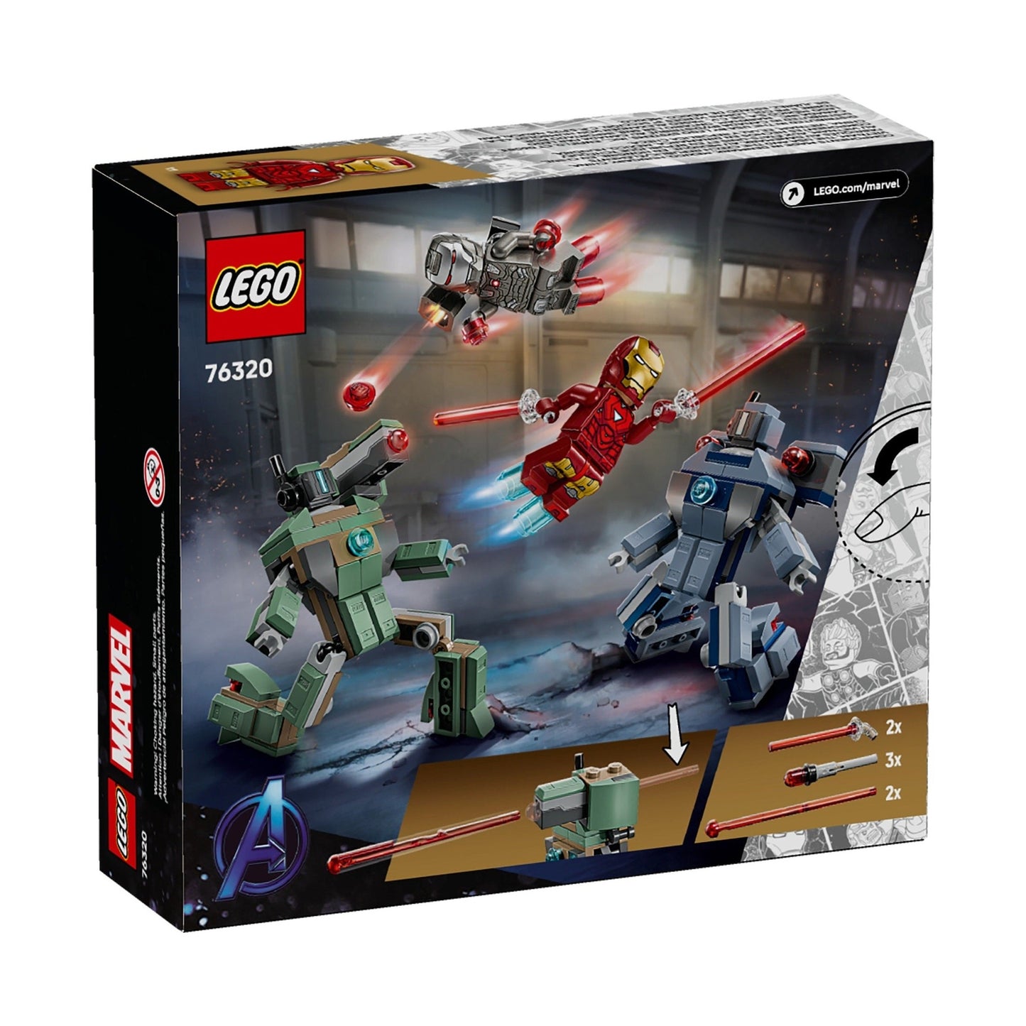 LEGO Marvel Super Heroes Iron Man & War Machine vs. Hammer Drones 76320