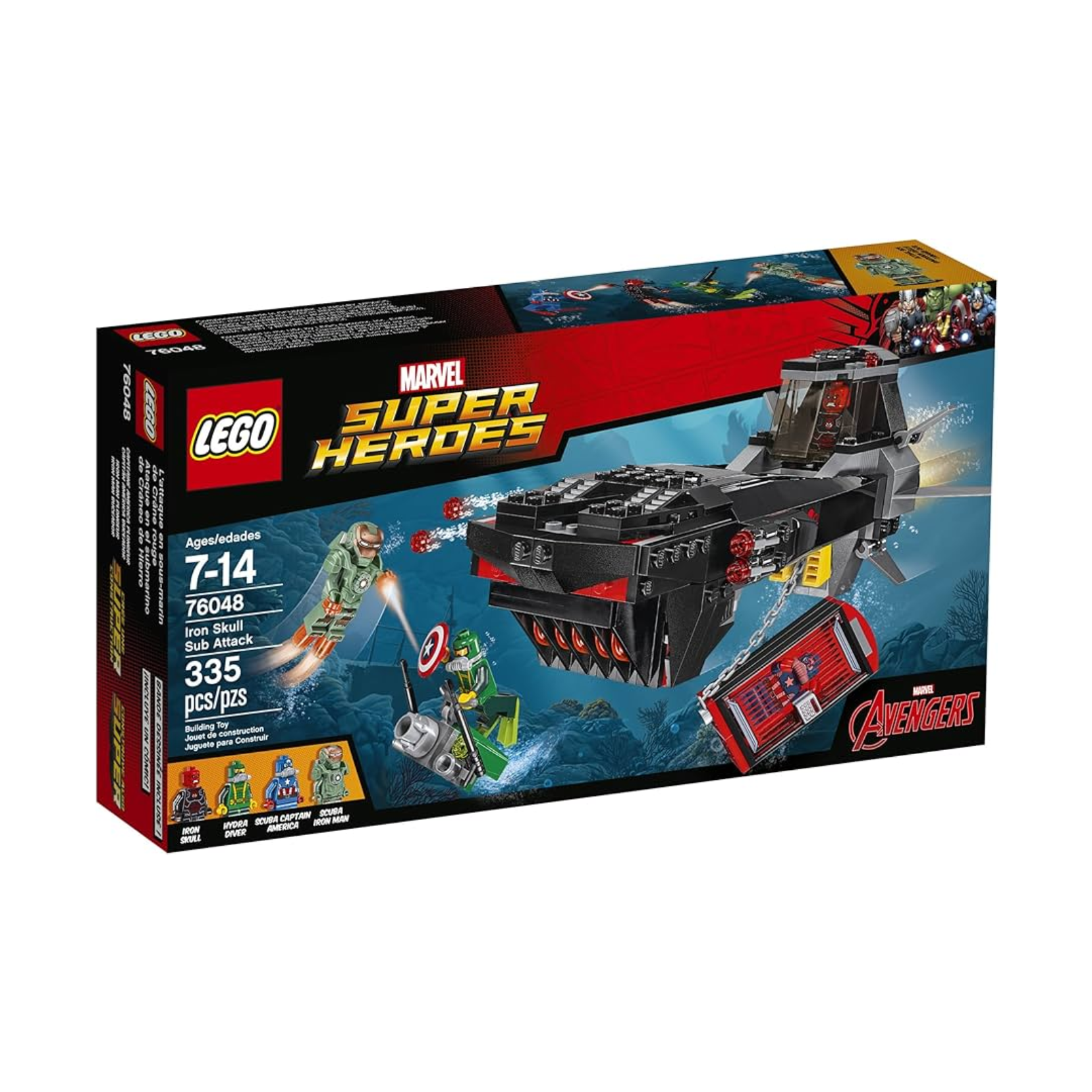 LEGO Marvel Super Heroes Iron Skull Sub Attack 76048