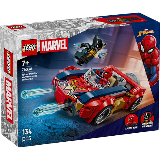 LEGO Marvel Super Heroes Spider-Man Car vs. Venomized Wolverine 76336