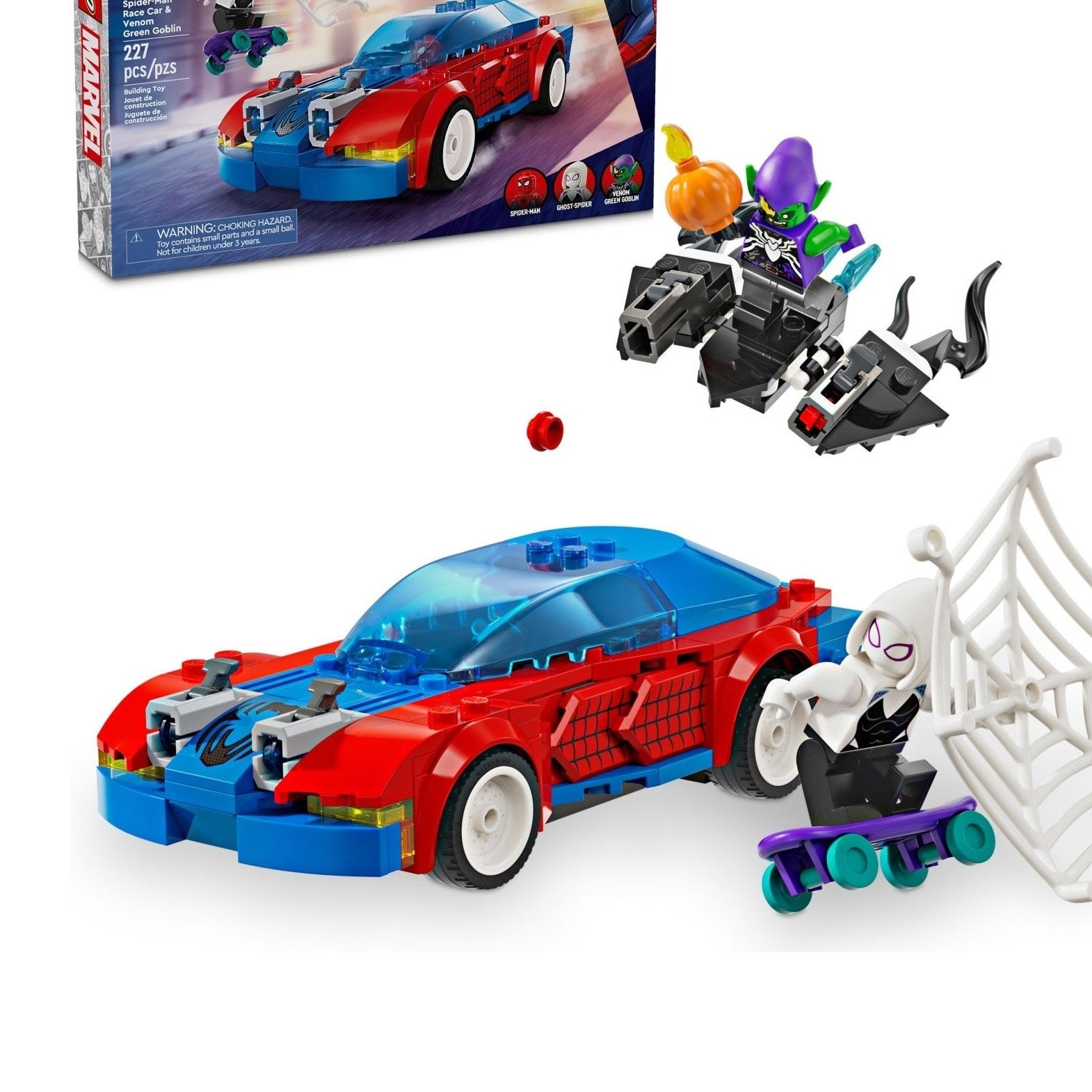 LEGO Marvel Super Heroes Spider-Man Race Car & Venom Green Goblin 76279