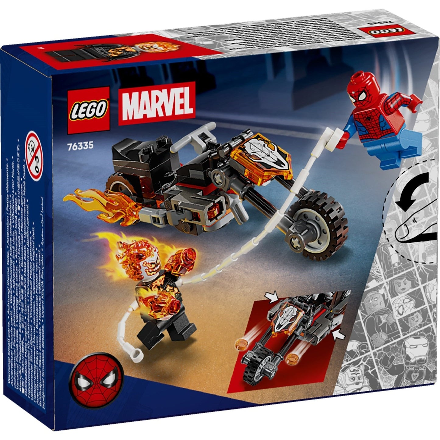 LEGO Marvel Super Heroes Spider-Man vs. Ghost Rider Motorcycle 76335