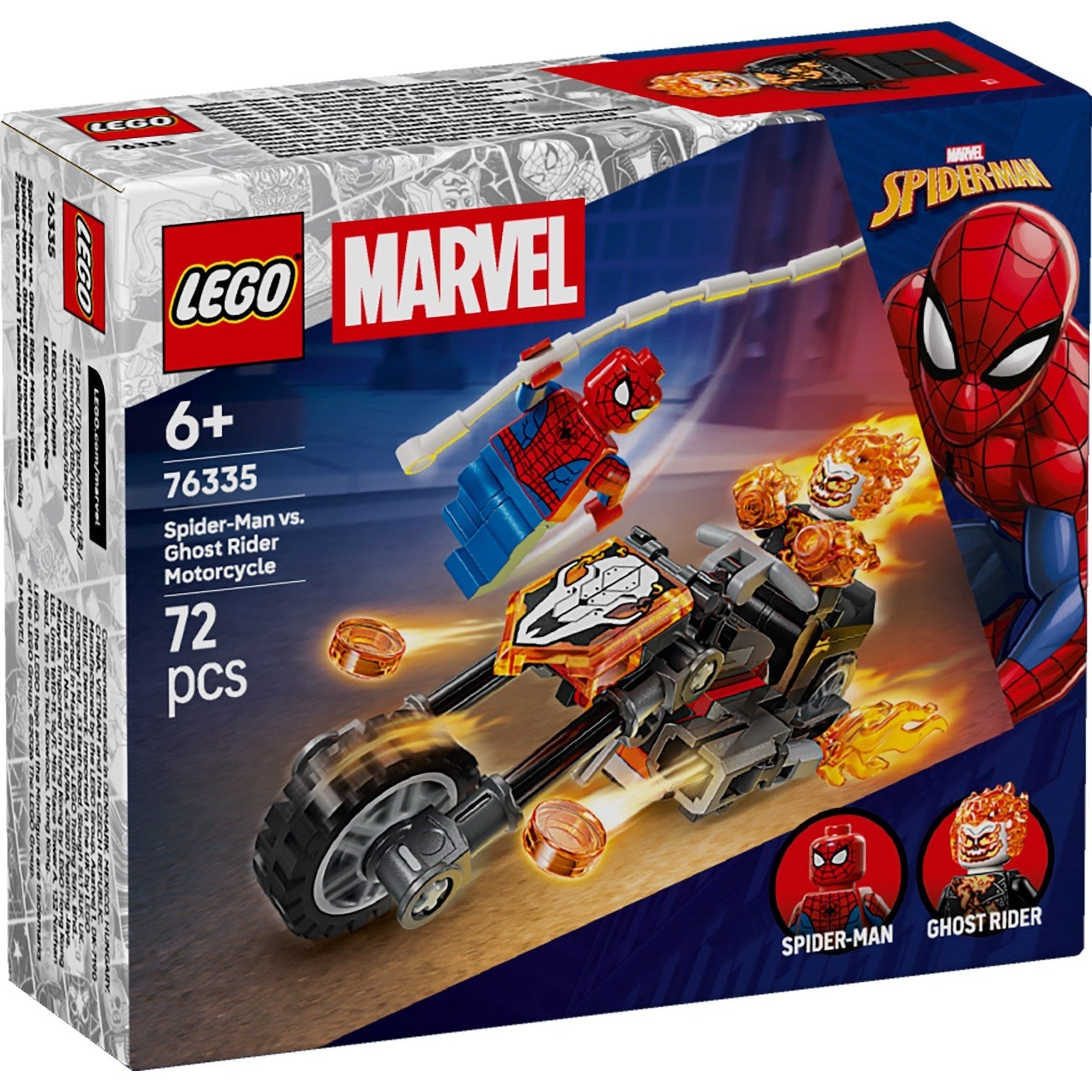 LEGO Marvel Super Heroes Spider-Man vs. Ghost Rider Motorcycle 76335