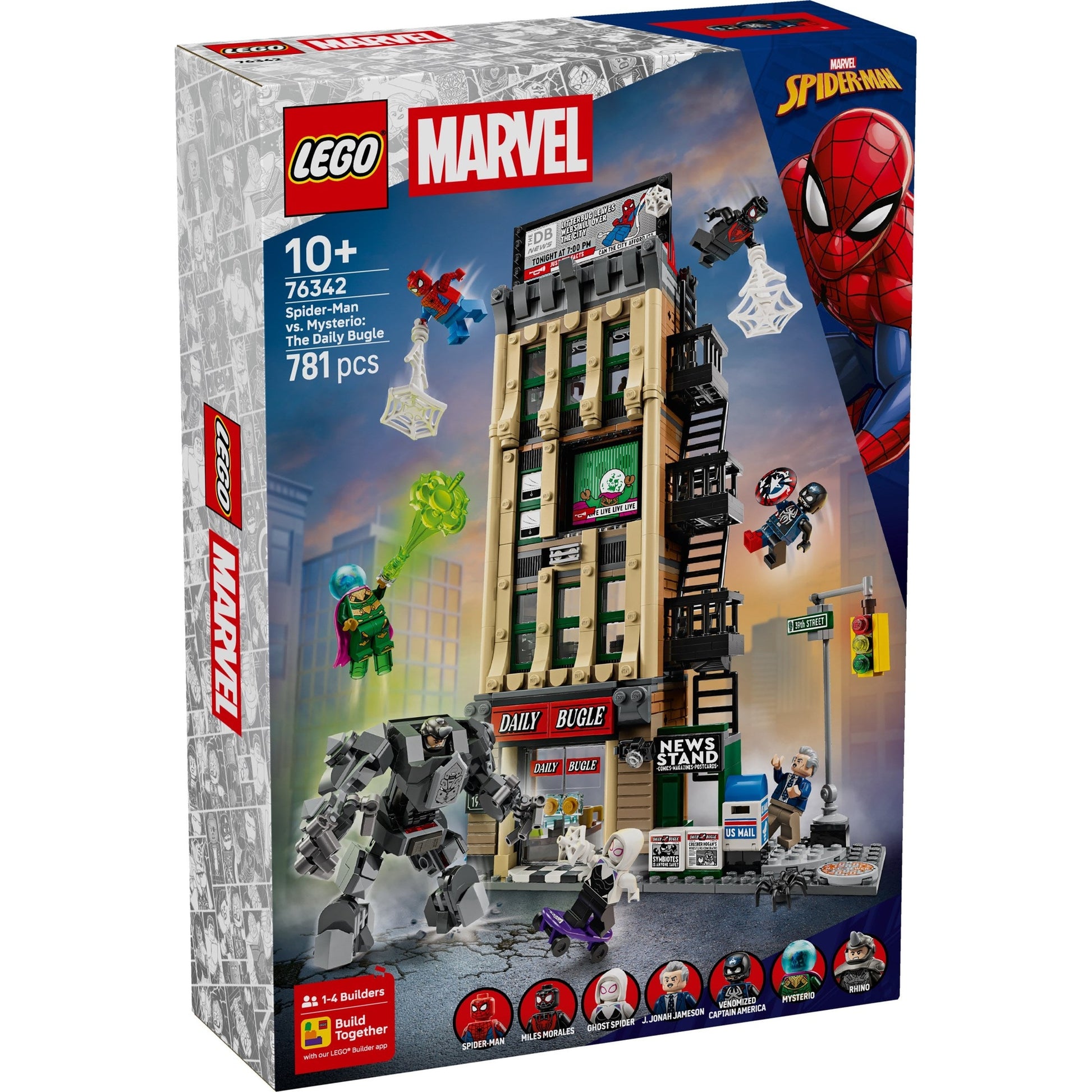 LEGO Marvel Super Heroes Spider-Man vs. Mysterio: The Daily Bugle 76342