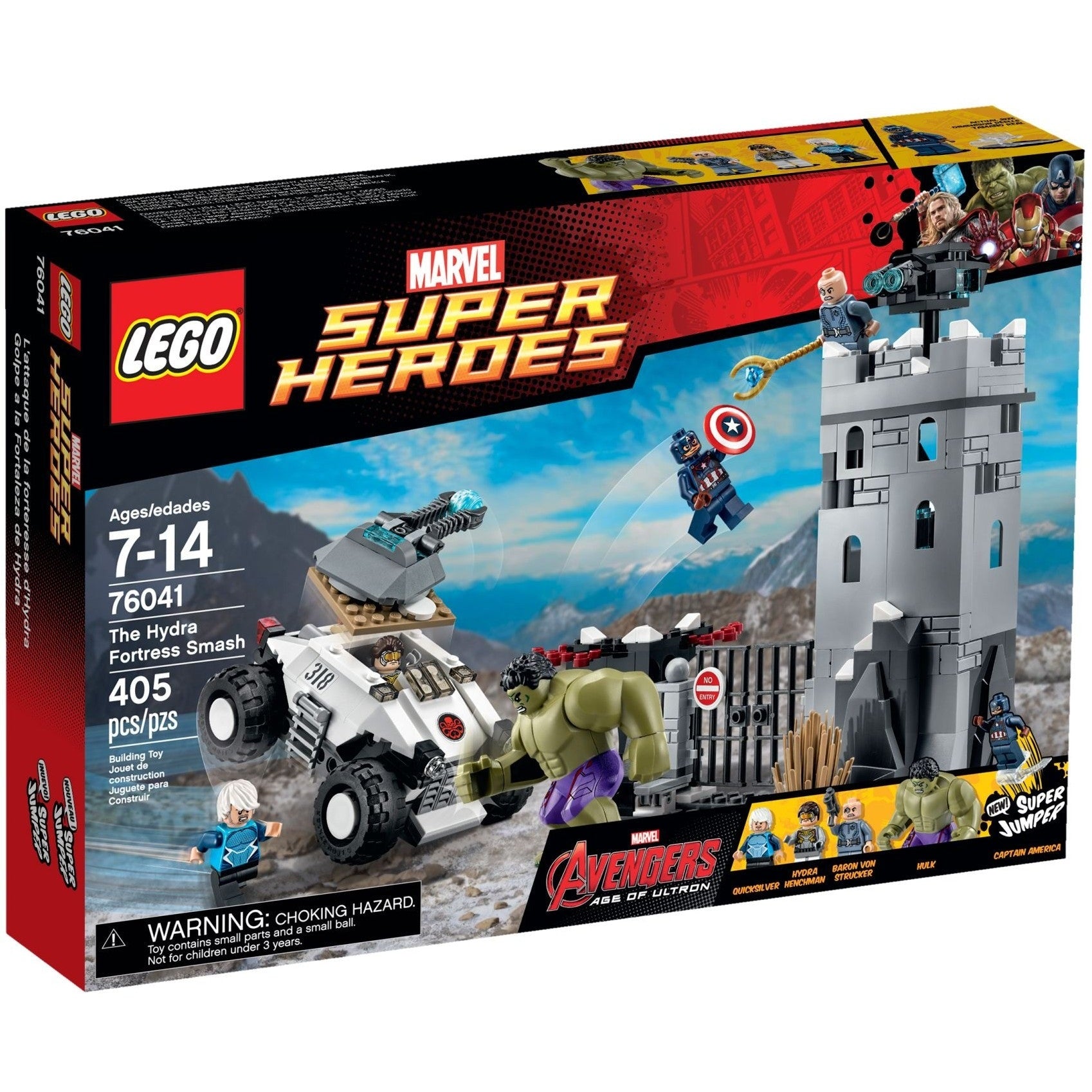LEGO Marvel Super Heroes The Hydra Fortress Smash 76041