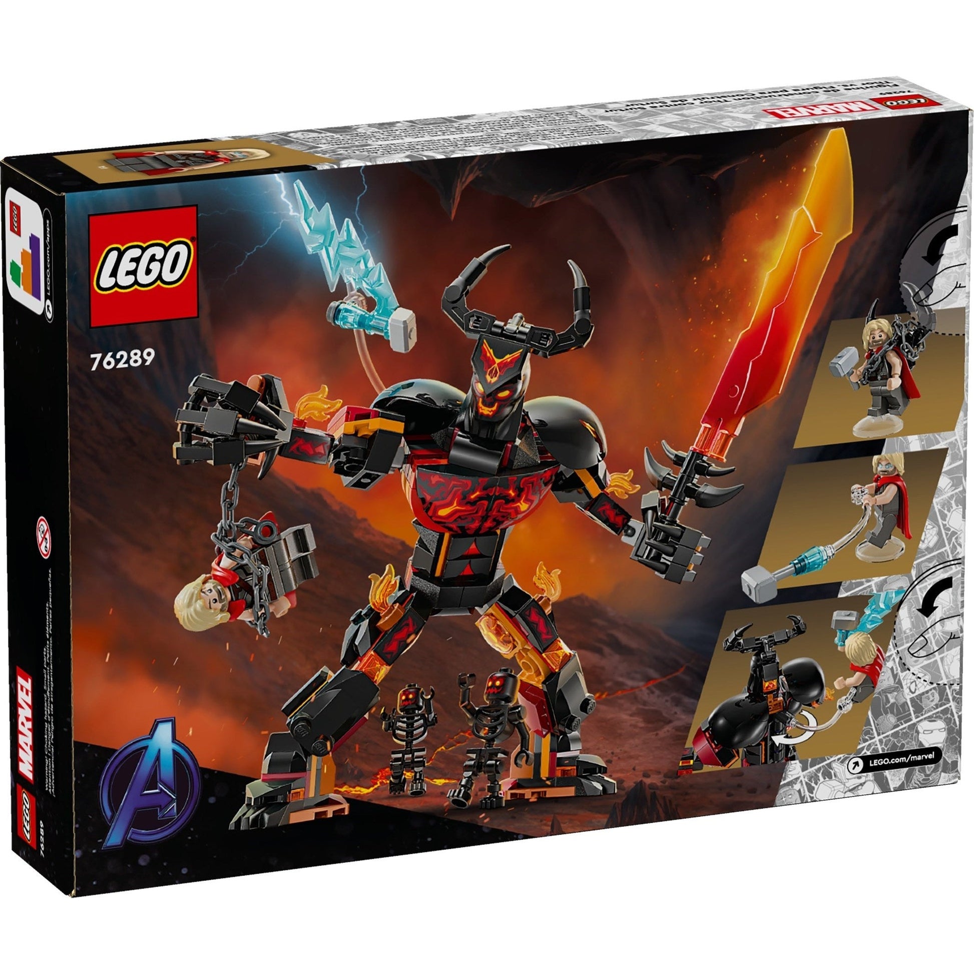 LEGO Marvel Super Heroes Thor vs. Surtur Construction Figure 76289
