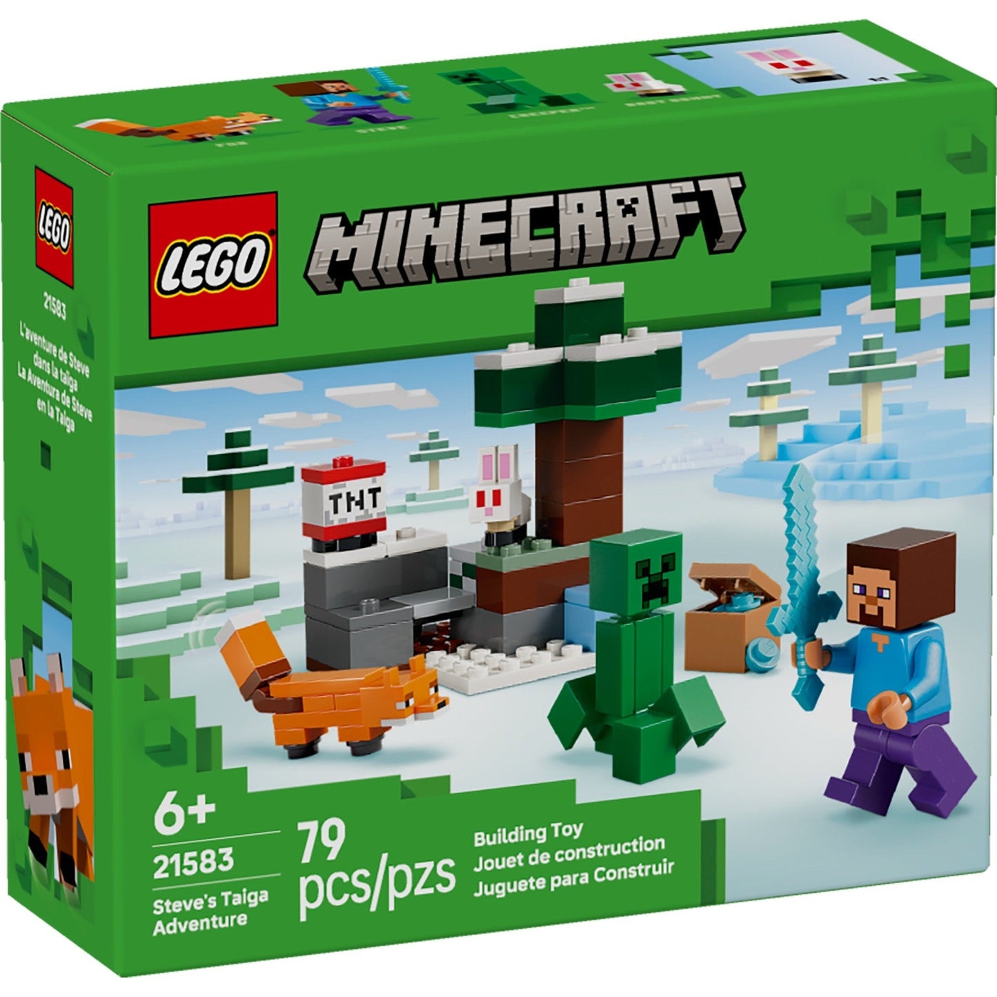 LEGO Minecraft Steve's Taiga Adventure 21583
