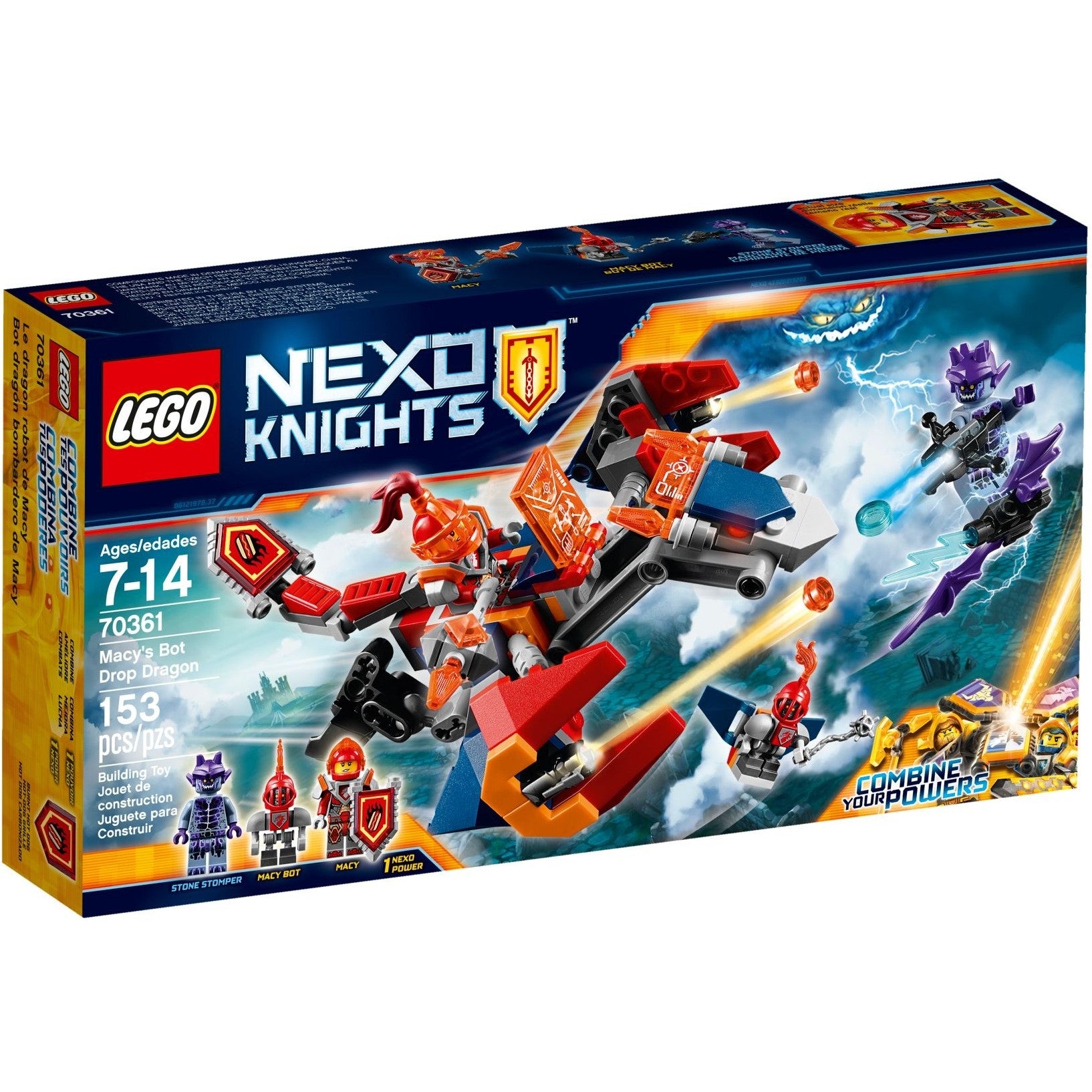 LEGO Nexo Knights Macy's Bot Drop Dragon 70361