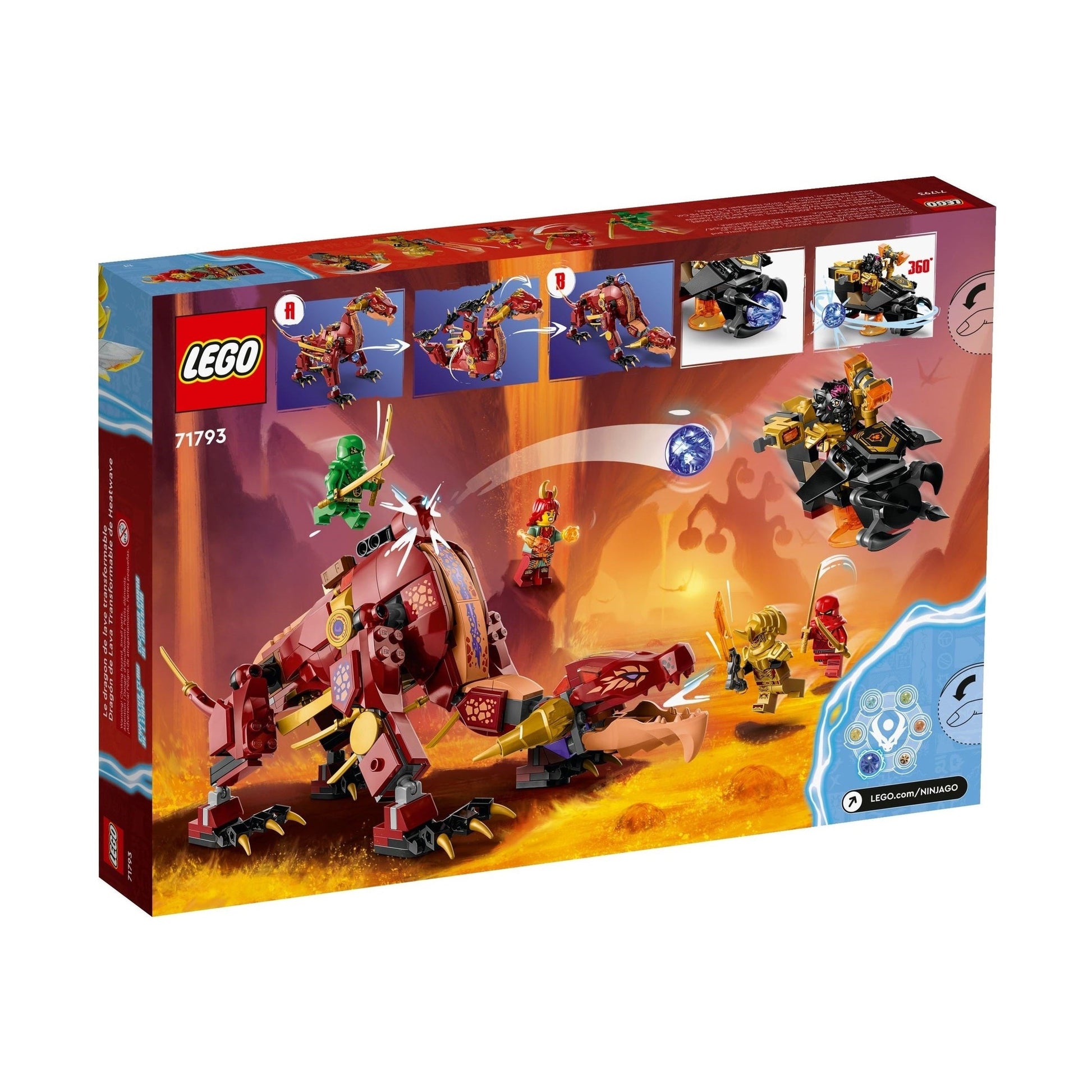 LEGO Ninjago Heatwave Transforming Lava Dragon 71793