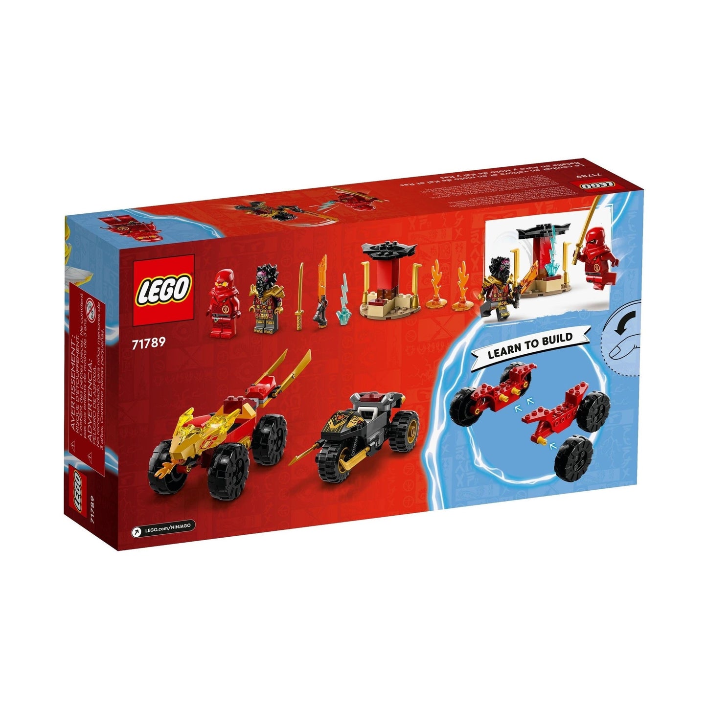 LEGO Ninjago Kai and Ras's Car and Bike Battle 71789
