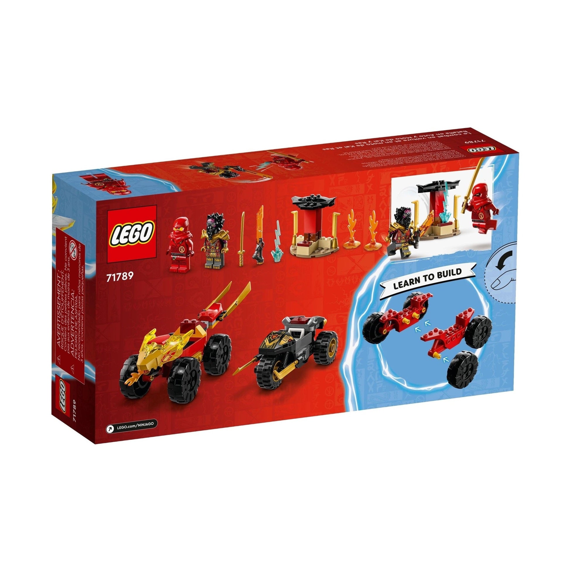 LEGO Ninjago Kai and Ras's Car and Bike Battle 71789