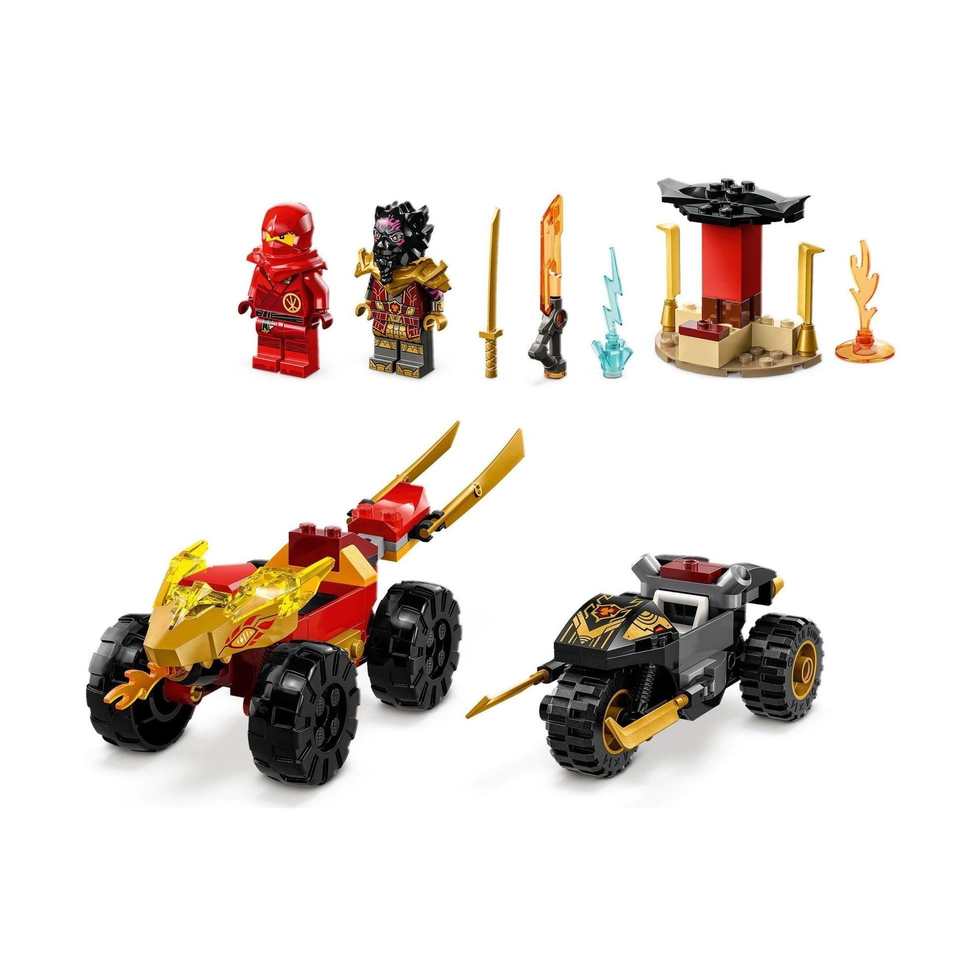 LEGO Ninjago Kai and Ras's Car and Bike Battle 71789