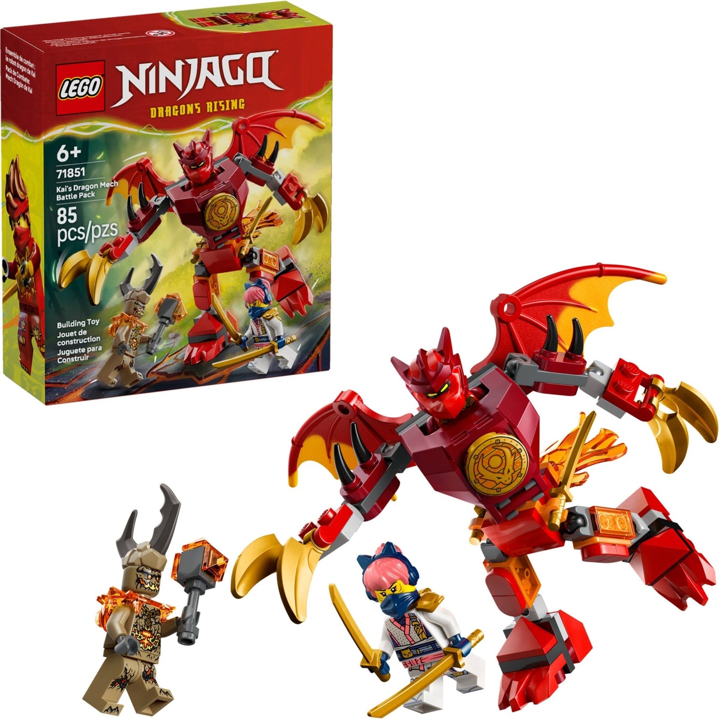 LEGO Ninjago Kai's Dragon Mech Battle Pack 71851