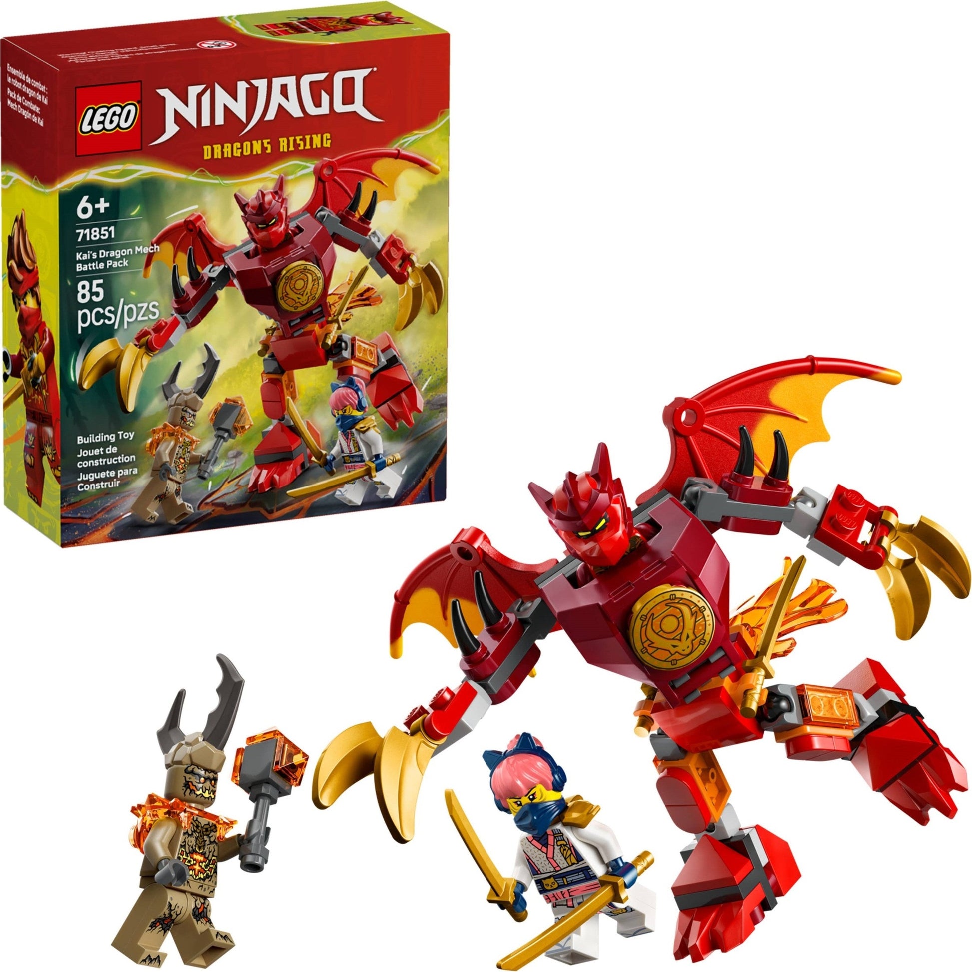 LEGO Ninjago Kai's Dragon Mech Battle Pack 71851