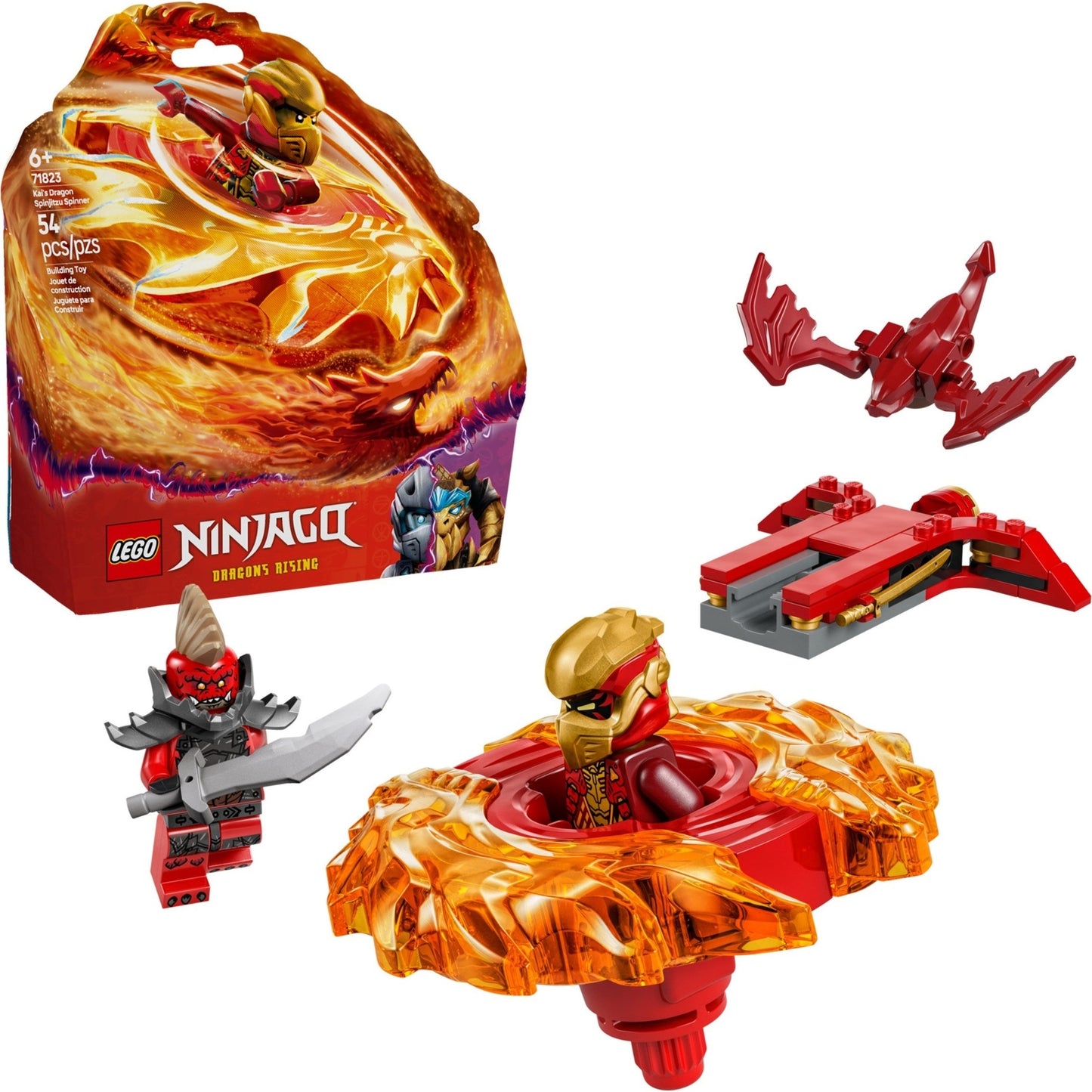 LEGO Ninjago Kai's Dragon Spinjitzu Spinner 71823