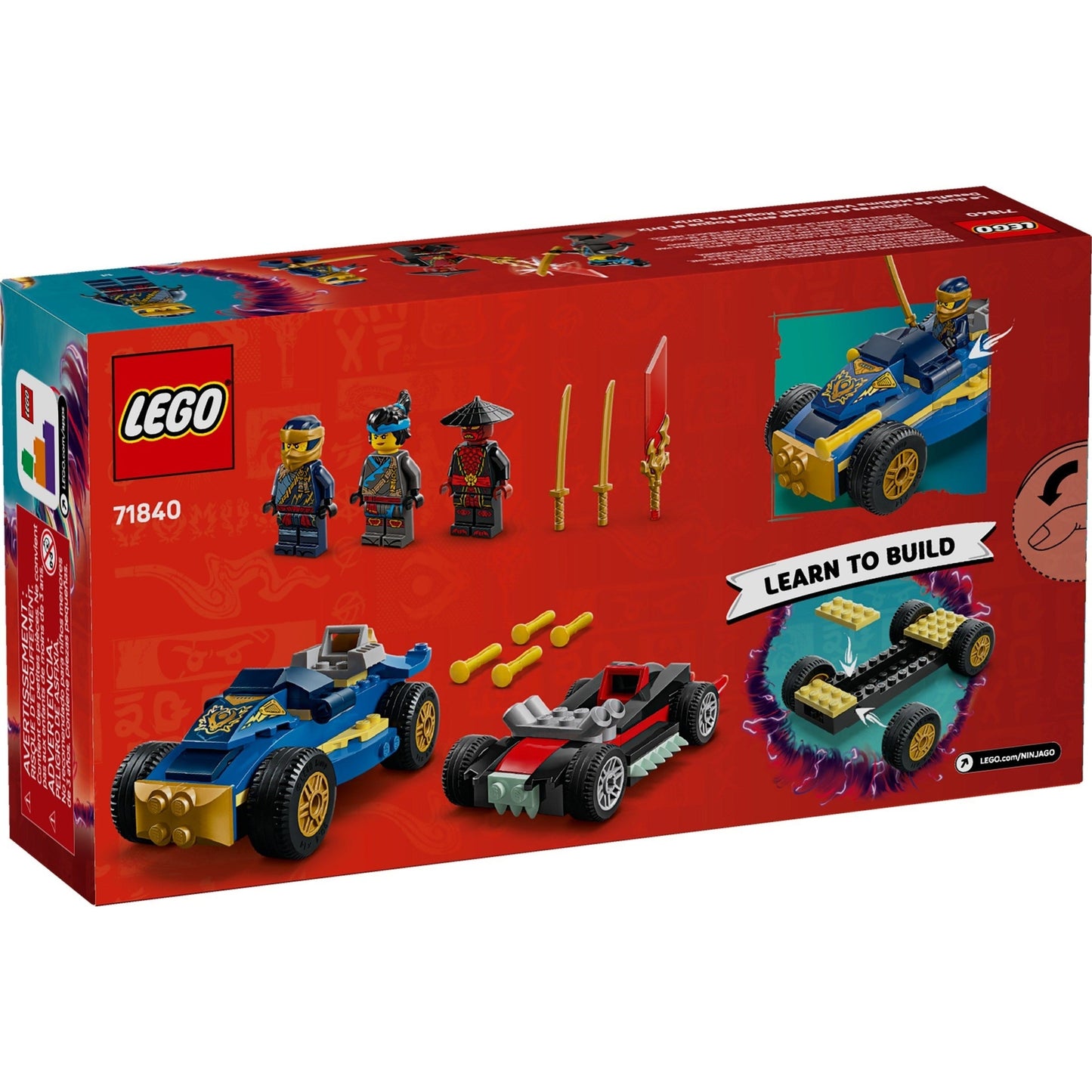 LEGO Ninjago Rogue vs. Drix Race Car Duel 71840