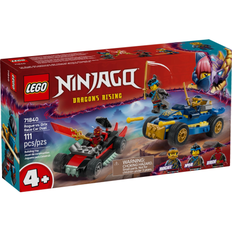 LEGO Ninjago Rogue vs. Drix Race Car Duel 71840