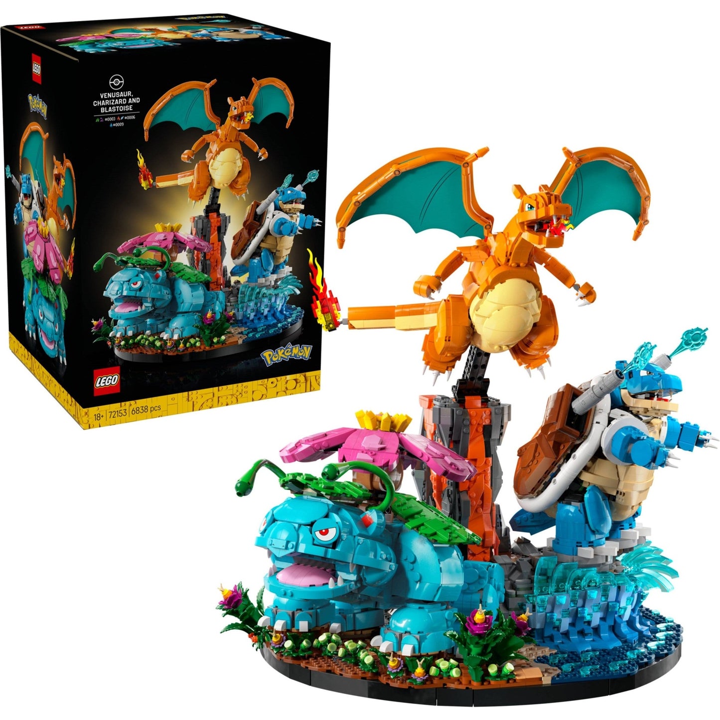 LEGO Pokémon Venusaur, Charizard and Blastoise 72153