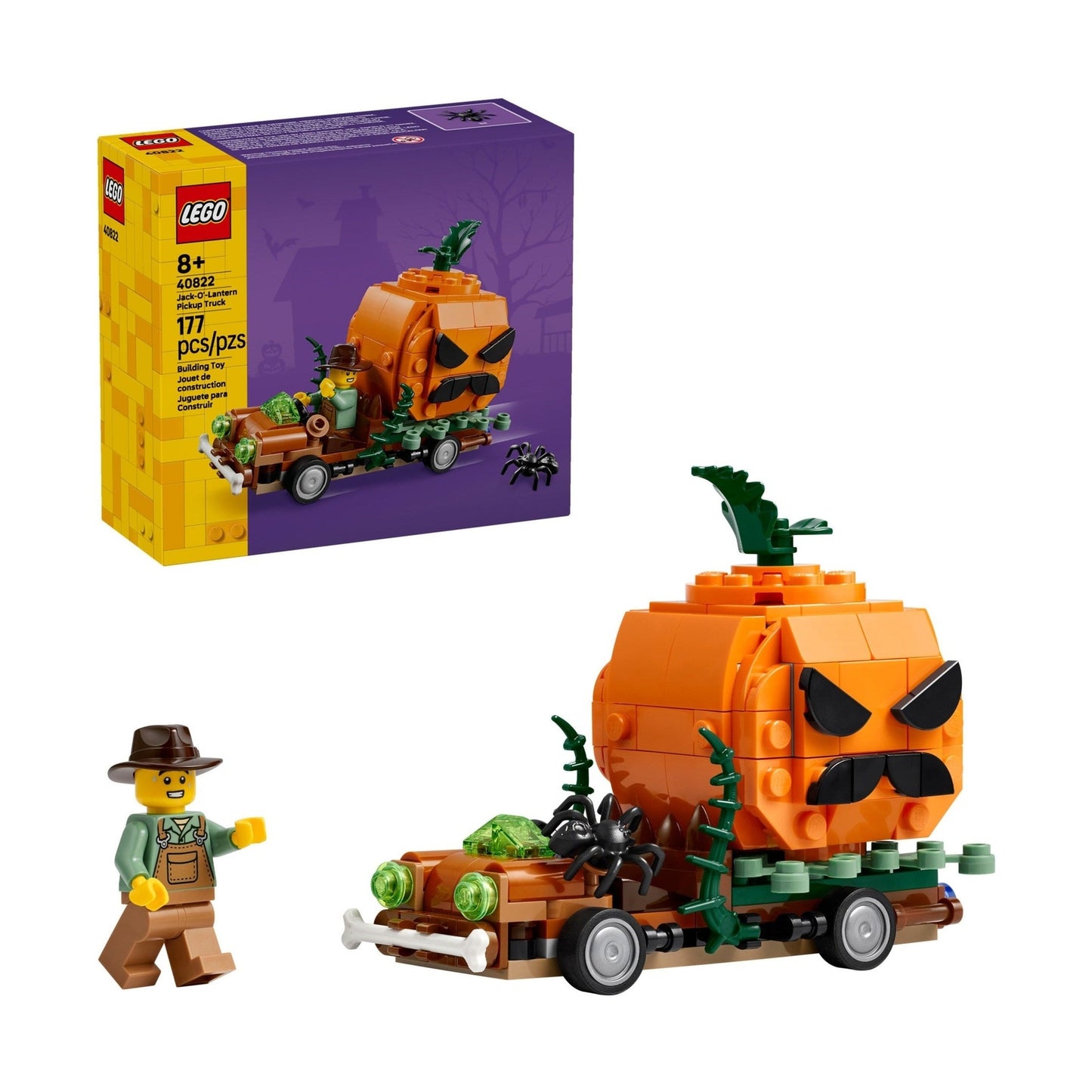 LEGO Seasonal Halloween Jack-O'-Lantern Pickup Truck 40822
