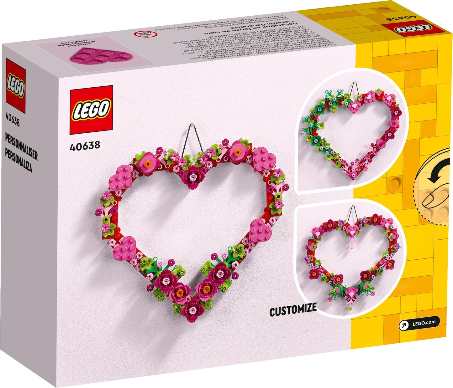 LEGO Seasonal Heart Ornament 40638