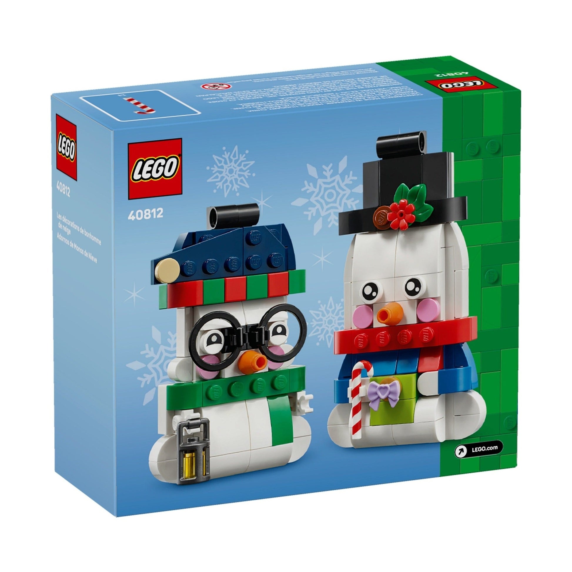 LEGO Seasonal Snowman Ornaments 40812
